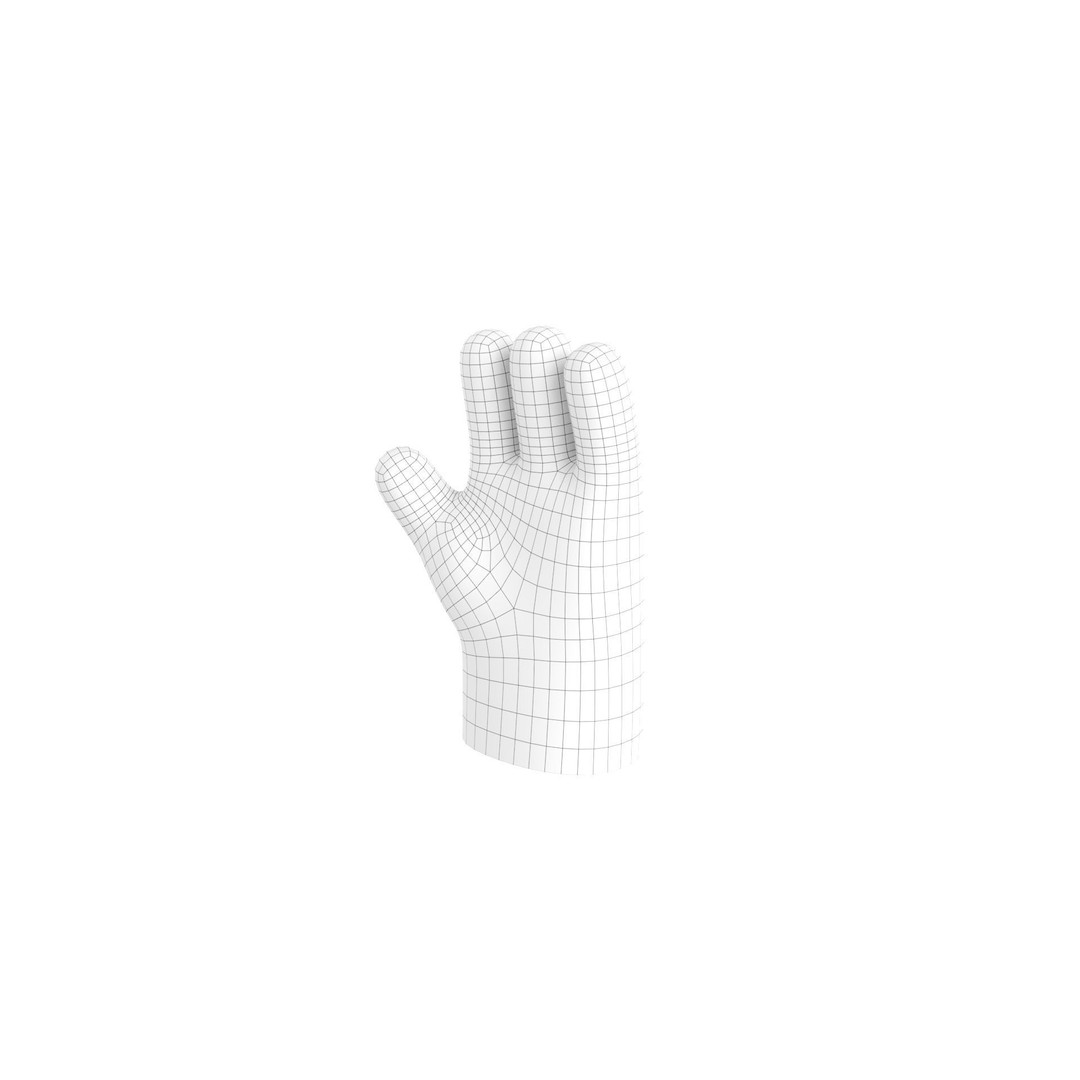 Cartoon Hand 3D Model – Low Poly Game Asset, FBX, Blender - View 26