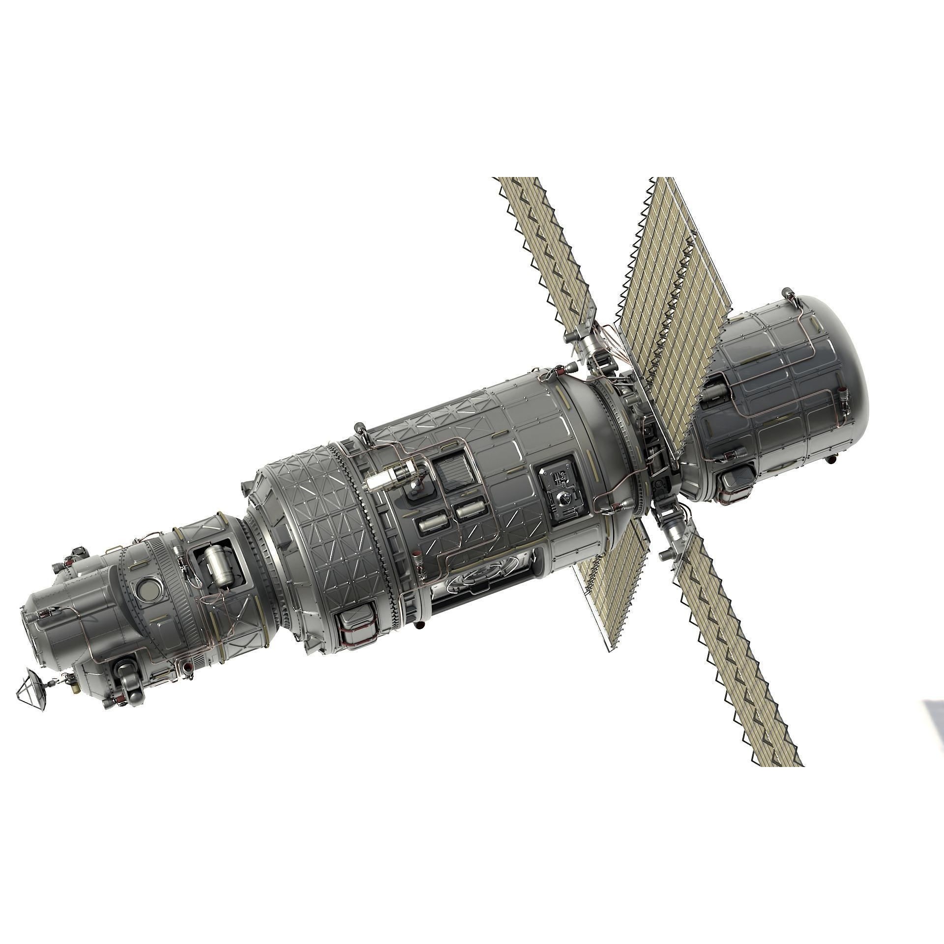 Scifi Spacestation - High-Poly 3D Model - View 10