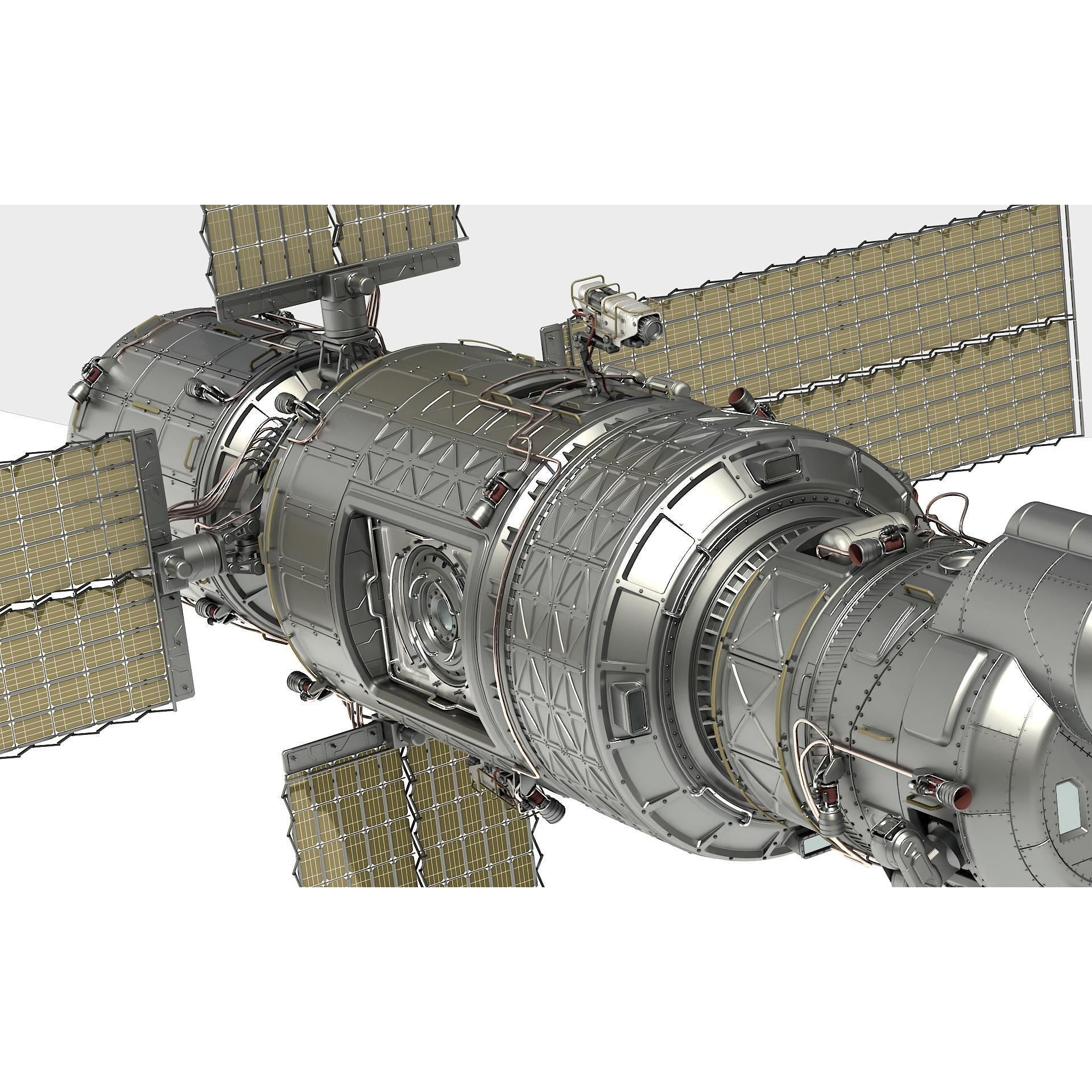 Scifi Spacestation - High-Poly 3D Model - View 18