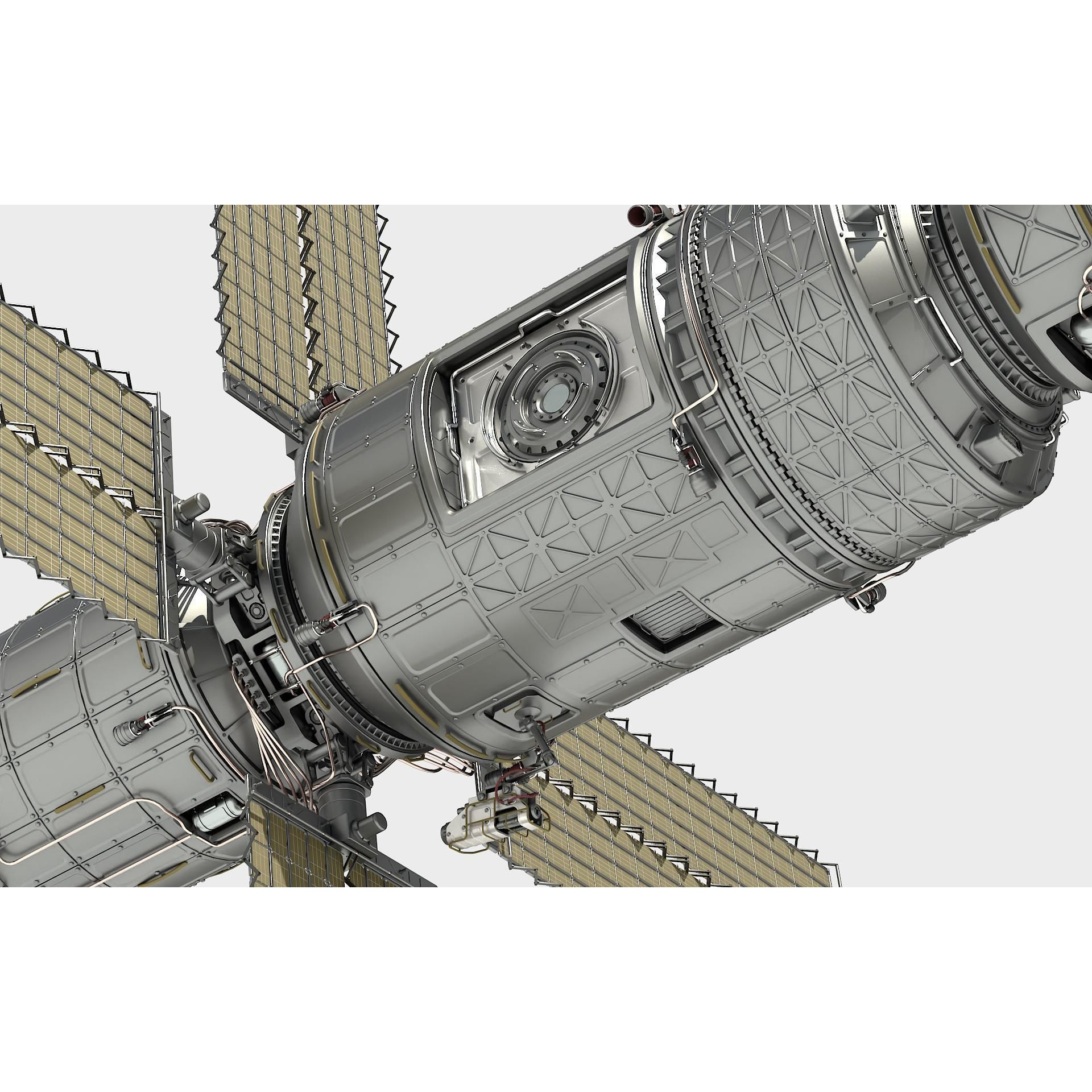 Scifi Spacestation - High-Poly 3D Model - View 19