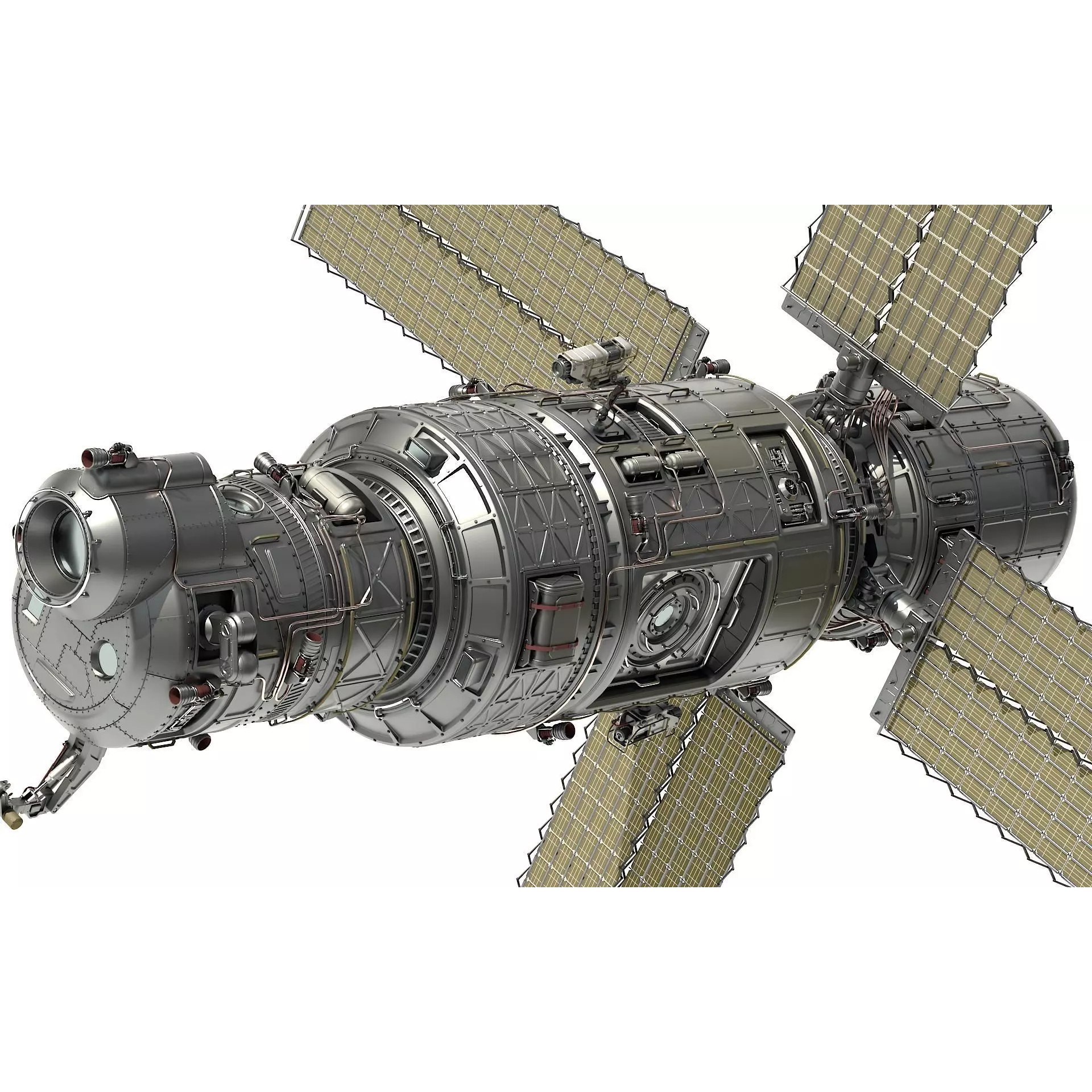 Scifi Spacestation - High-Poly 3D Model - View 2