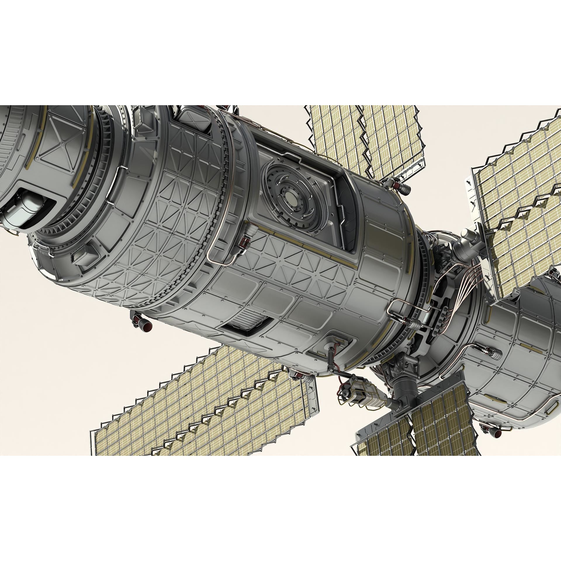 Scifi Spacestation - High-Poly 3D Model - View 20