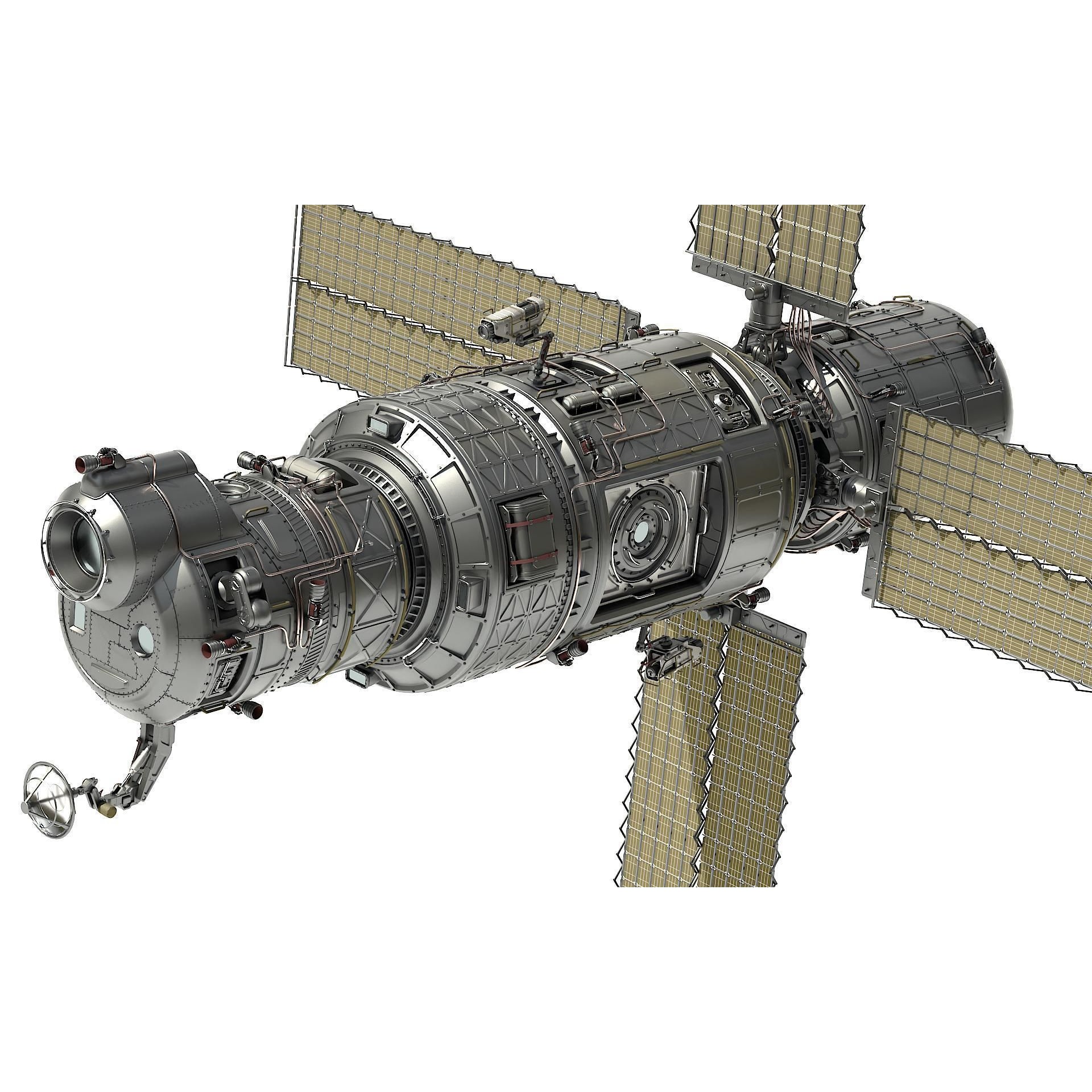 Scifi Spacestation - High-Poly 3D Model - View 3