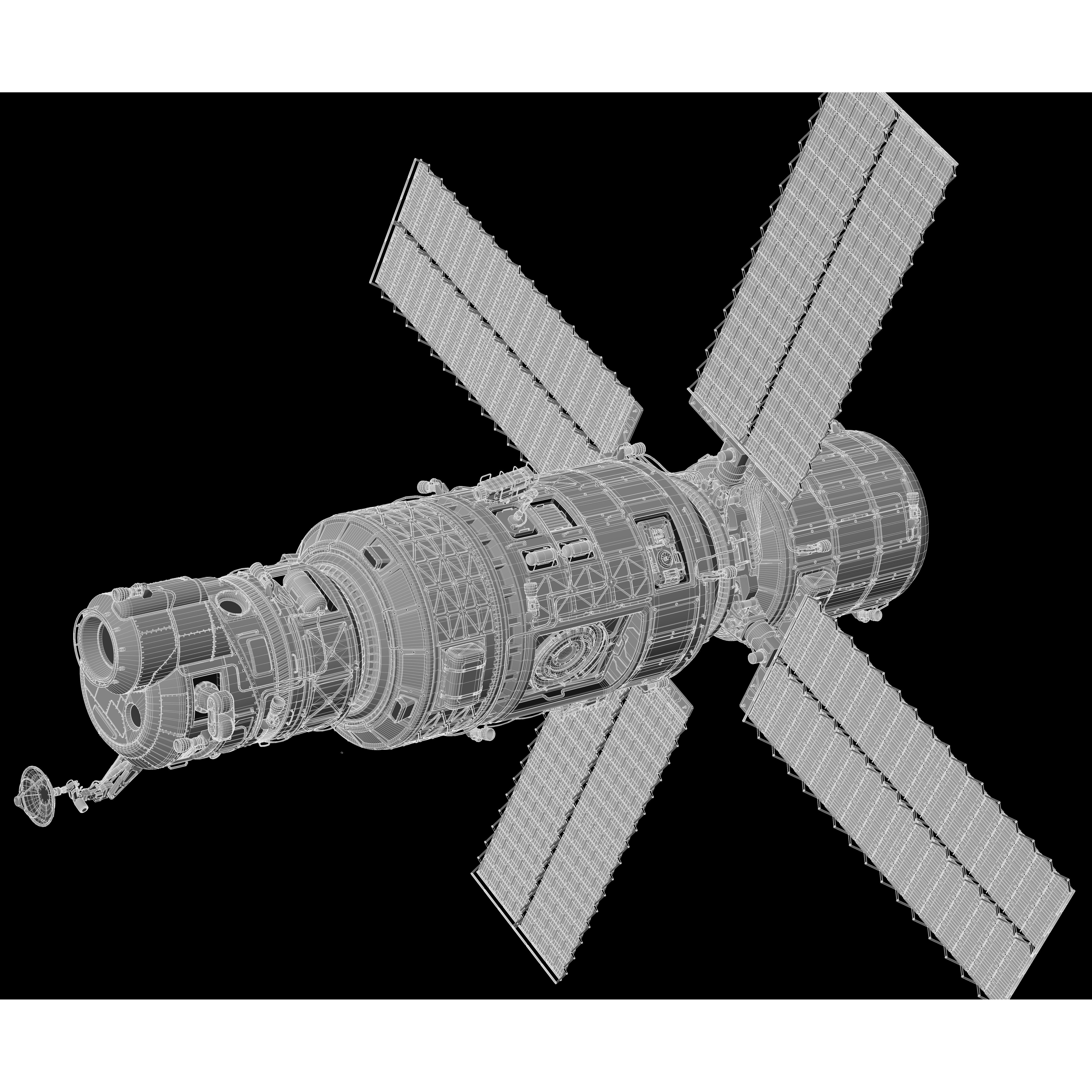 Scifi Spacestation - High-Poly 3D Model - View 30