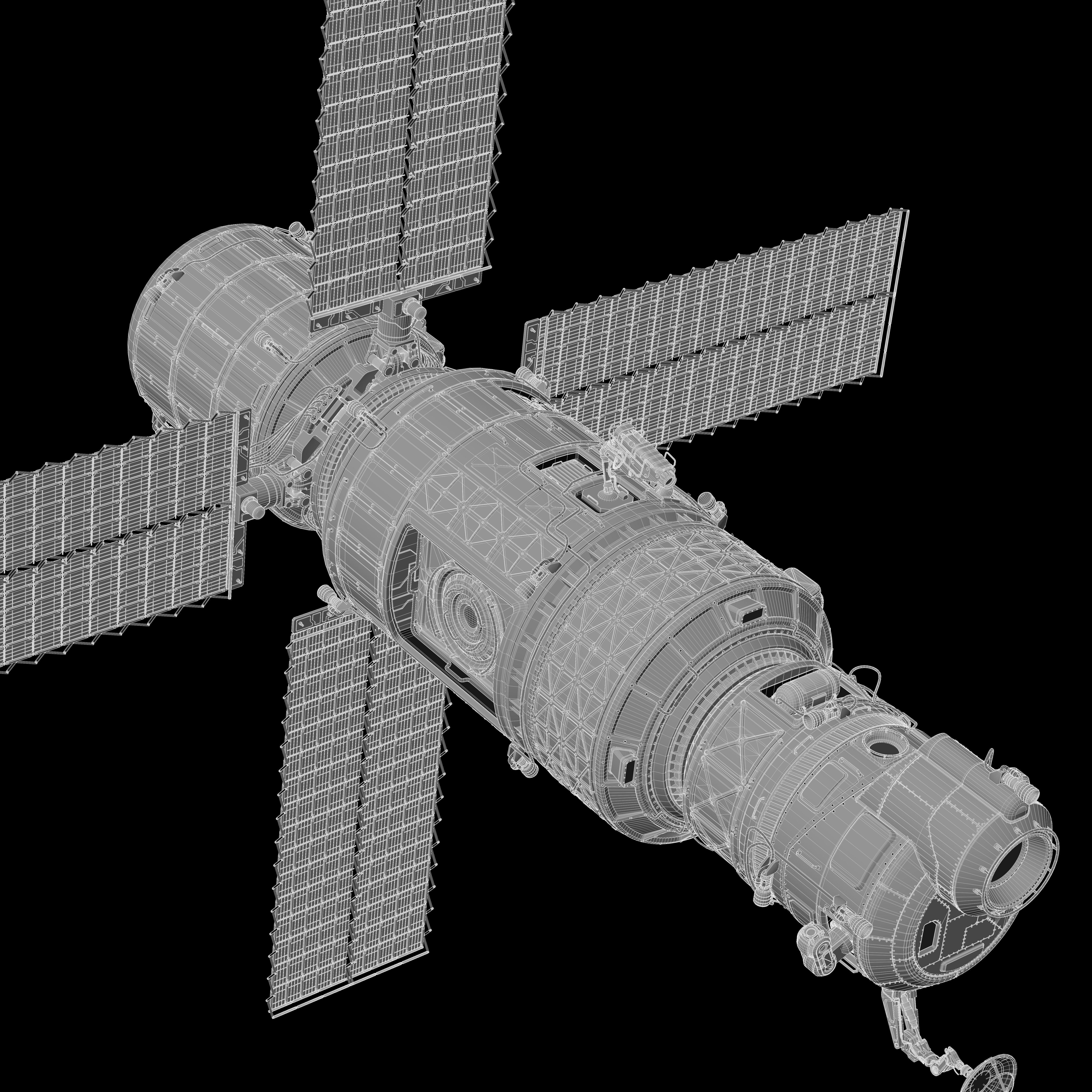 Scifi Spacestation - High-Poly 3D Model - View 31