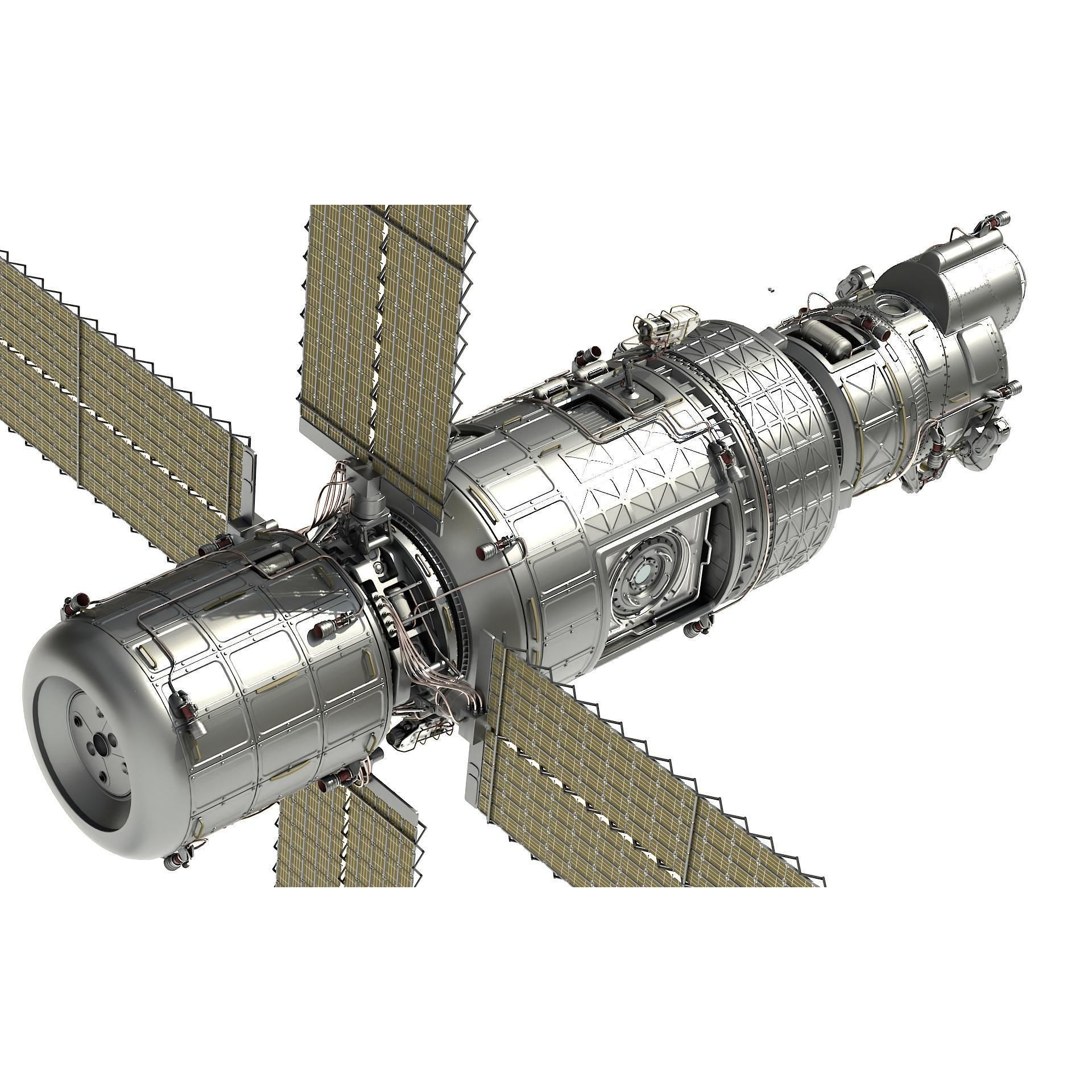 Scifi Spacestation - High-Poly 3D Model - View 6