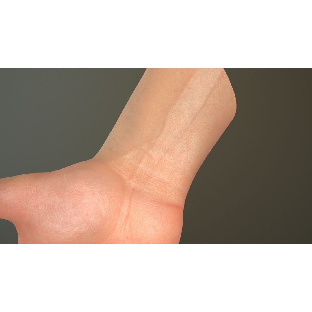 Male Hand 3D Model – Low Poly Rigged Asset with PBR Textures - View 18