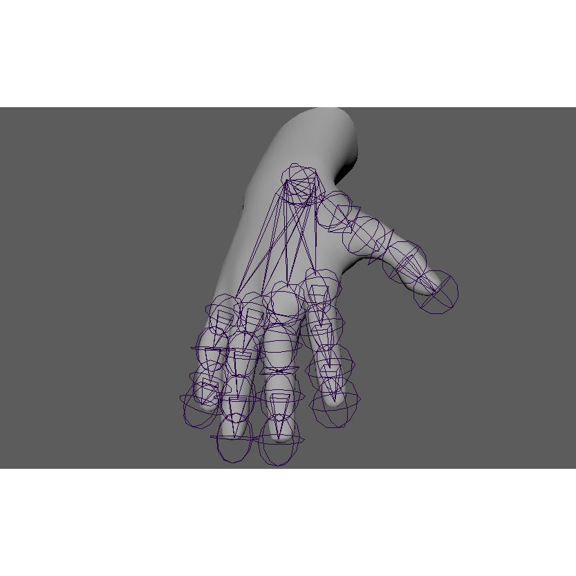 Male Hand 3D Model – Low Poly Rigged Asset with PBR Textures - View 4