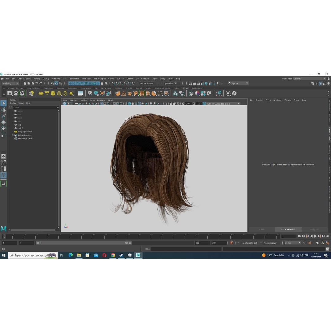Short Feathered Hair 3D Model – Low Poly, Game Ready, PBR Textures - View 16