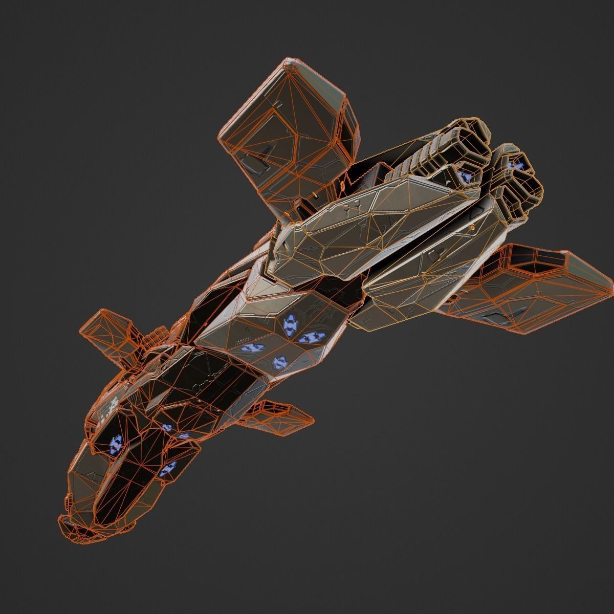 Space Orca - Game-Ready 3D Model - View 15