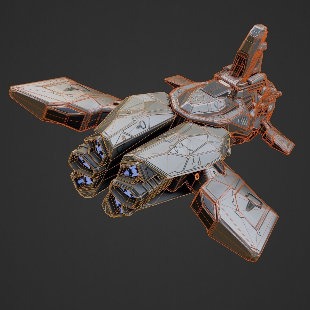 Space Orca - Game-Ready 3D Model - View 17