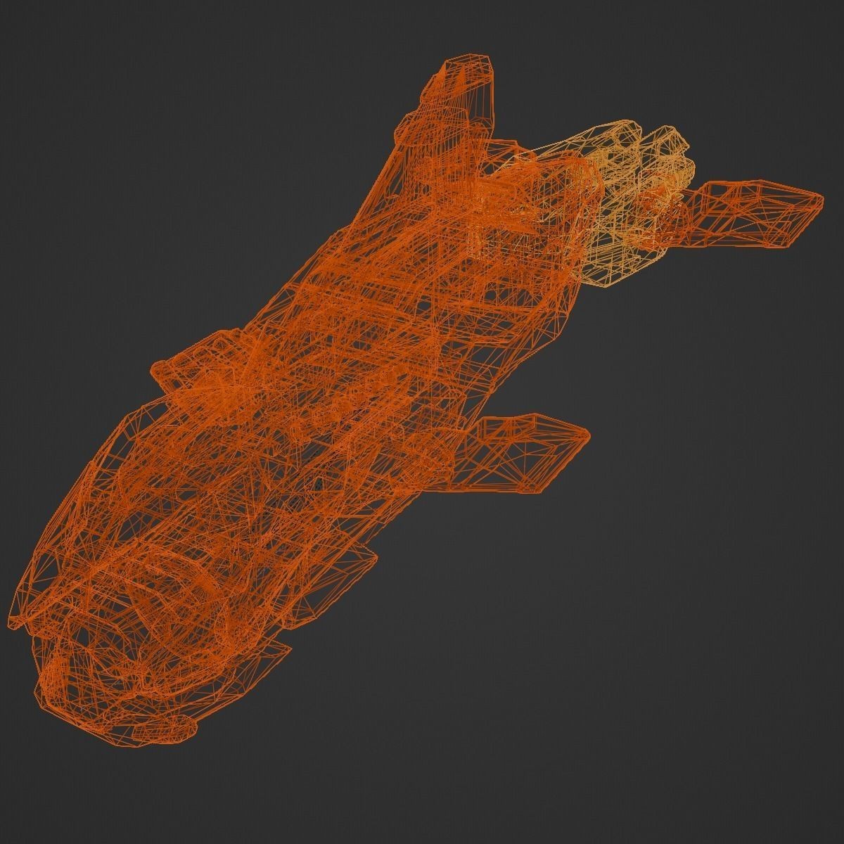 Space Orca - Game-Ready 3D Model - View 18