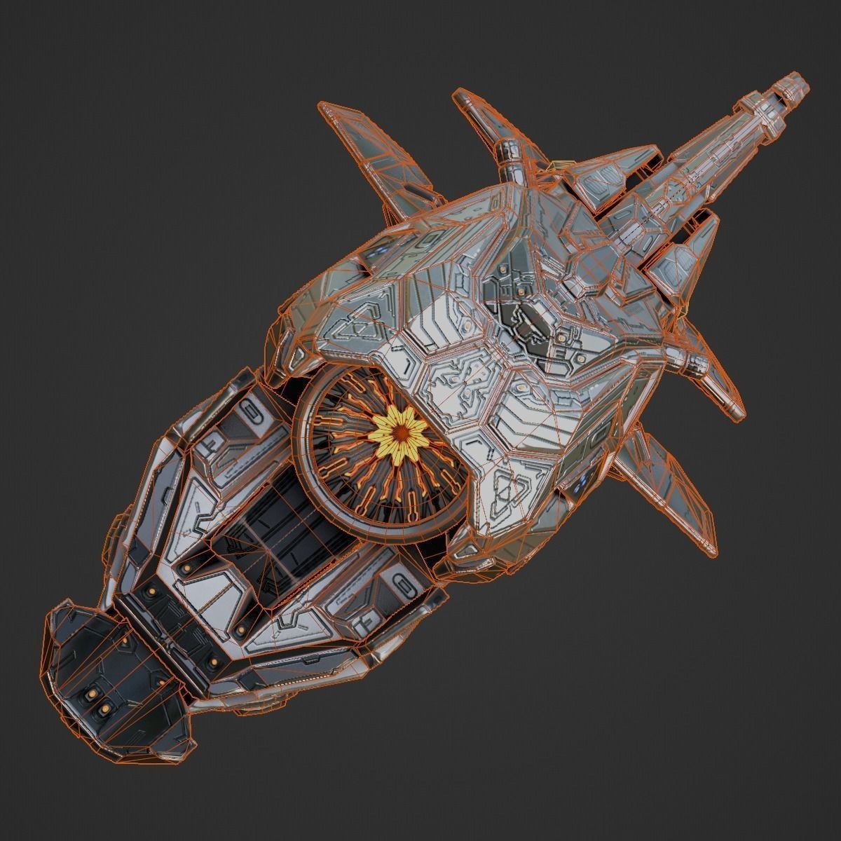 Space Orca - Game-Ready 3D Model - View 19