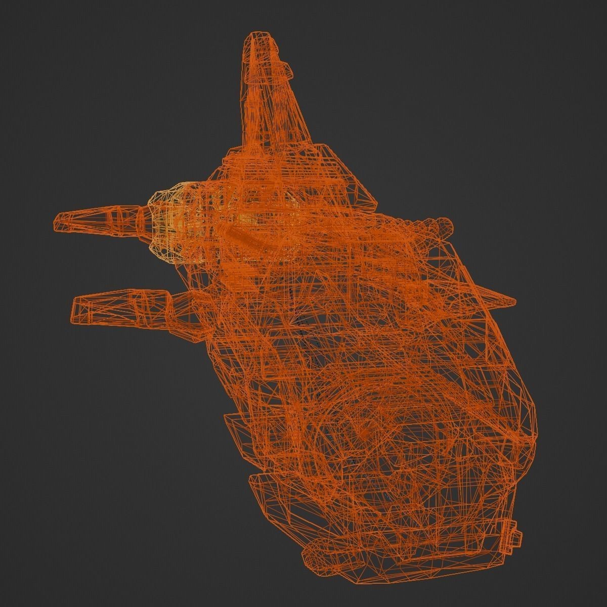 Space Orca - Game-Ready 3D Model - View 20