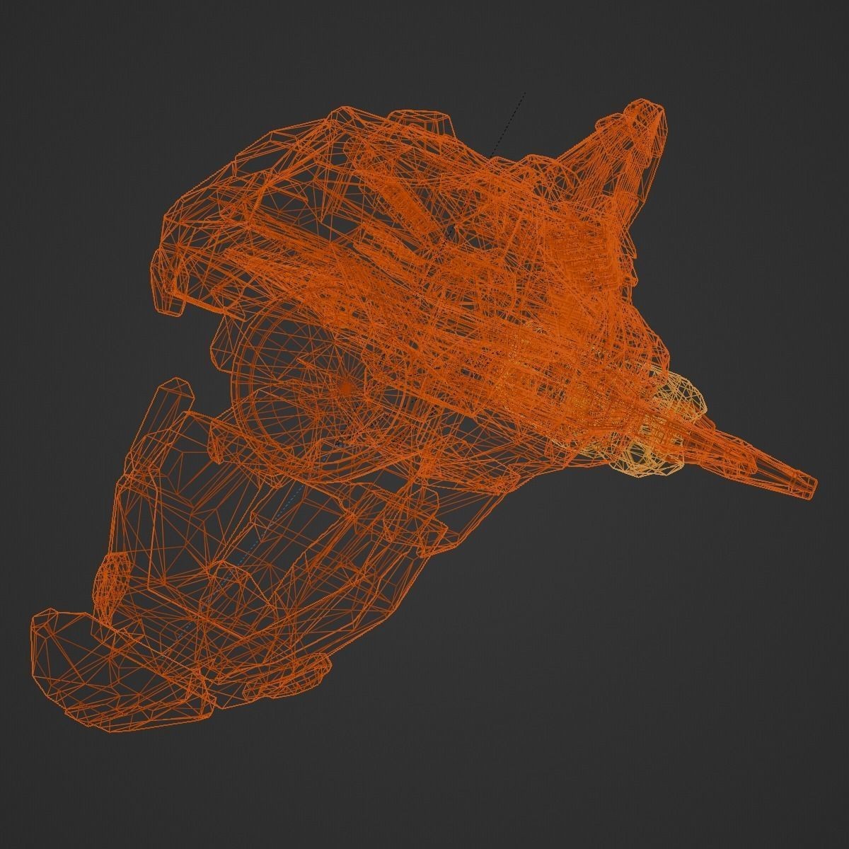 Space Orca - Game-Ready 3D Model - View 23