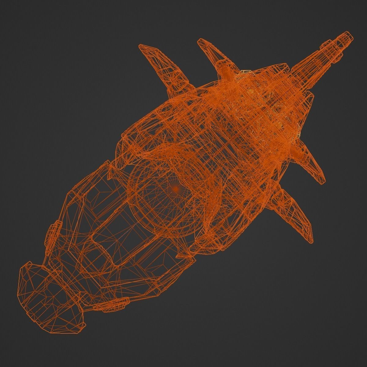 Space Orca - Game-Ready 3D Model - View 24