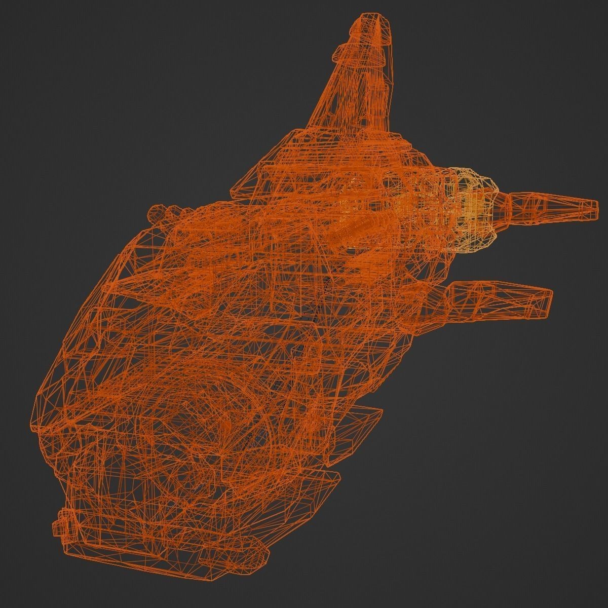 Space Orca - Game-Ready 3D Model - View 27