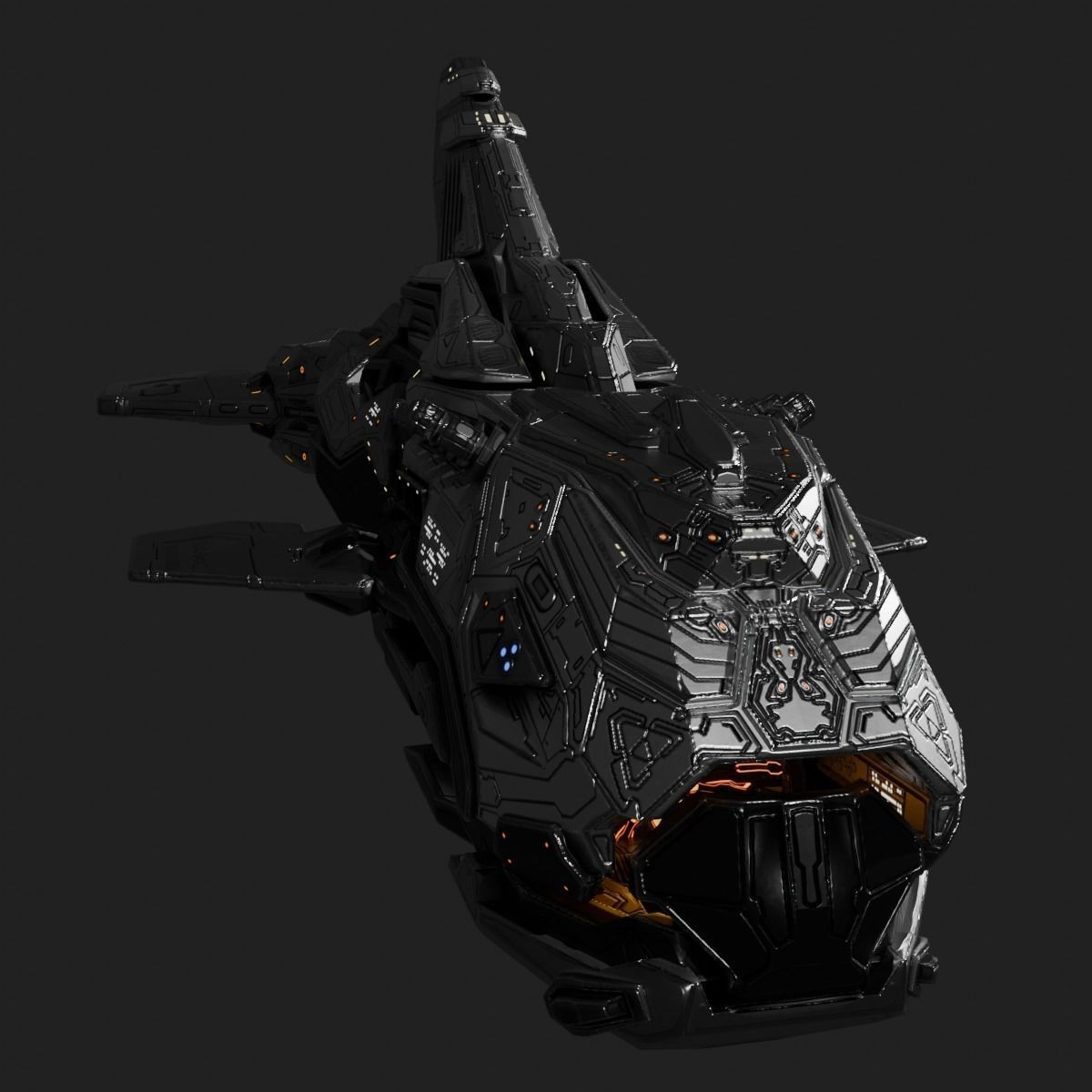 Space Orca - Game-Ready 3D Model - View 3