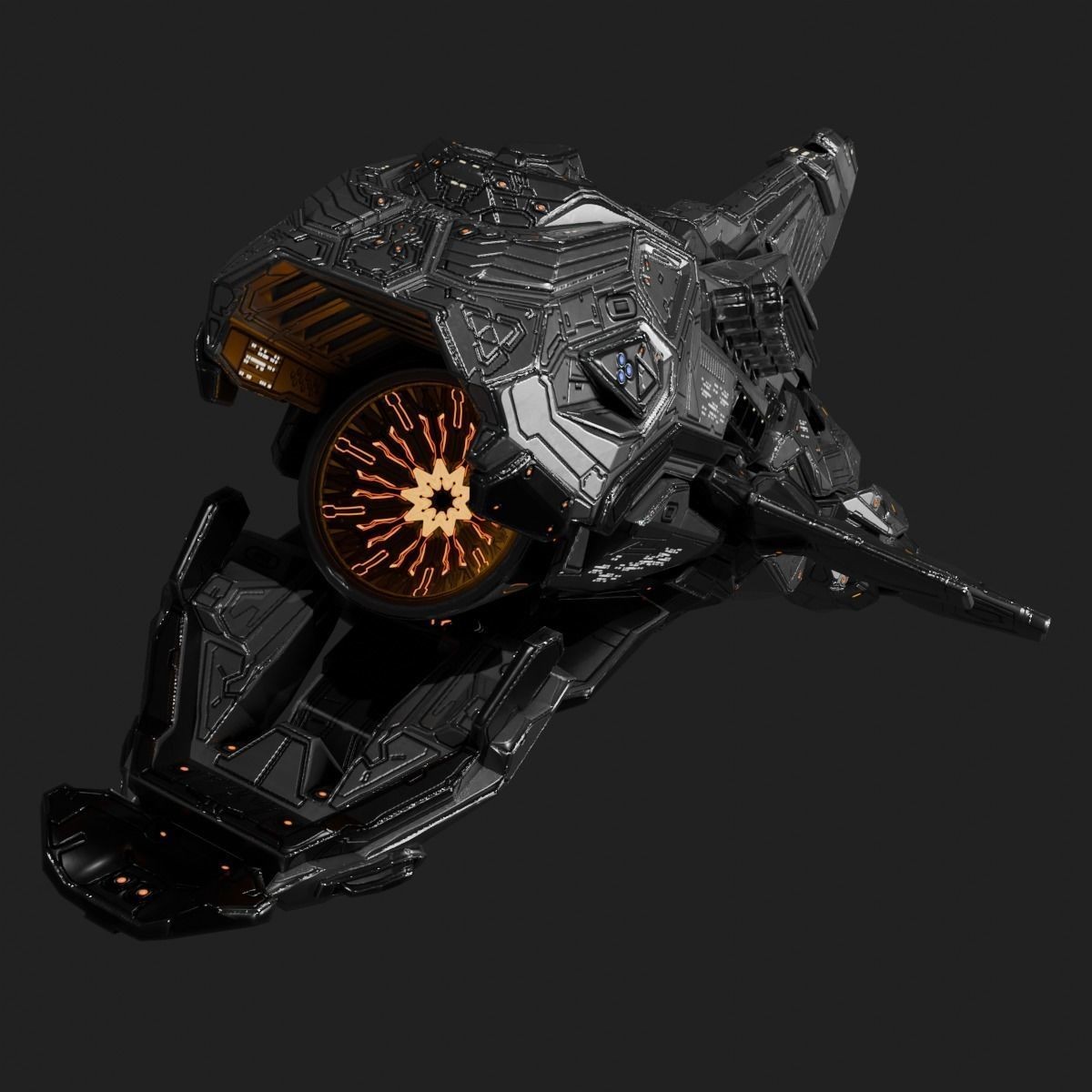 Space Orca - Game-Ready 3D Model - View 9