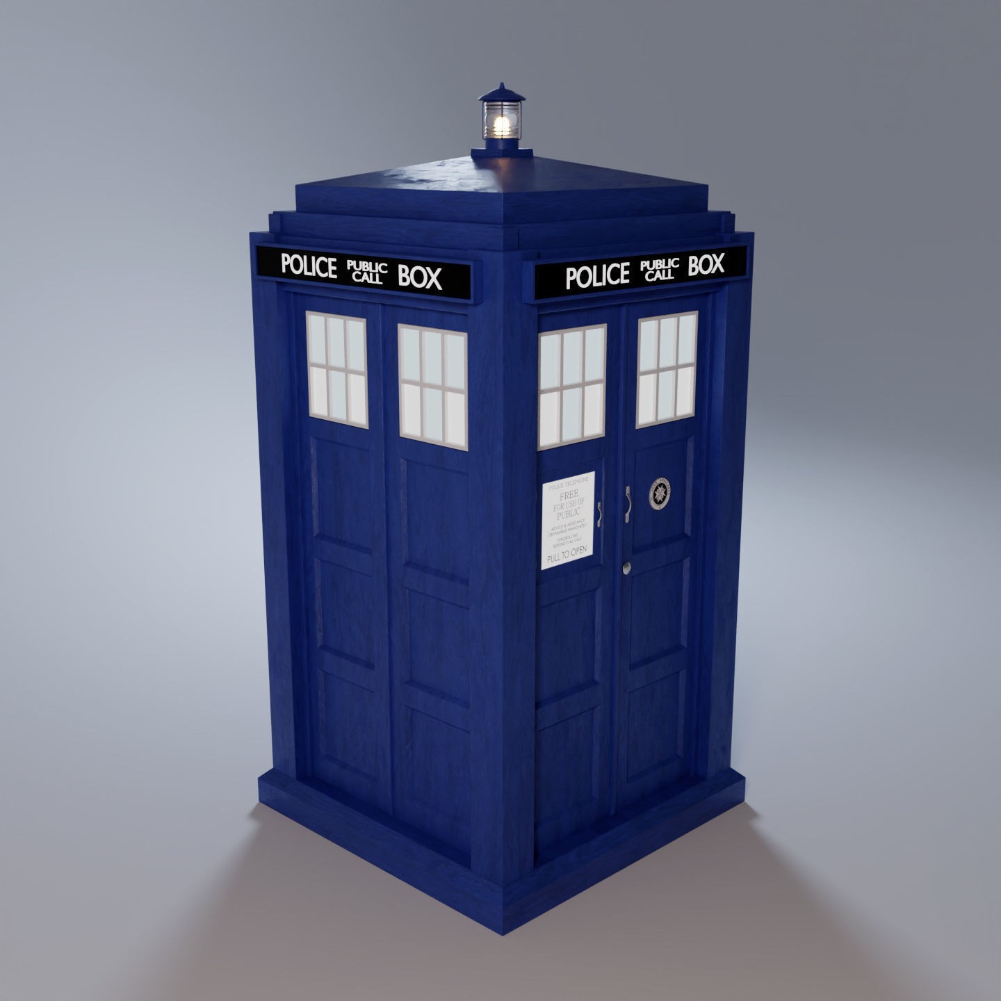 TARDIS - Photorealistic 3D Model - View 10