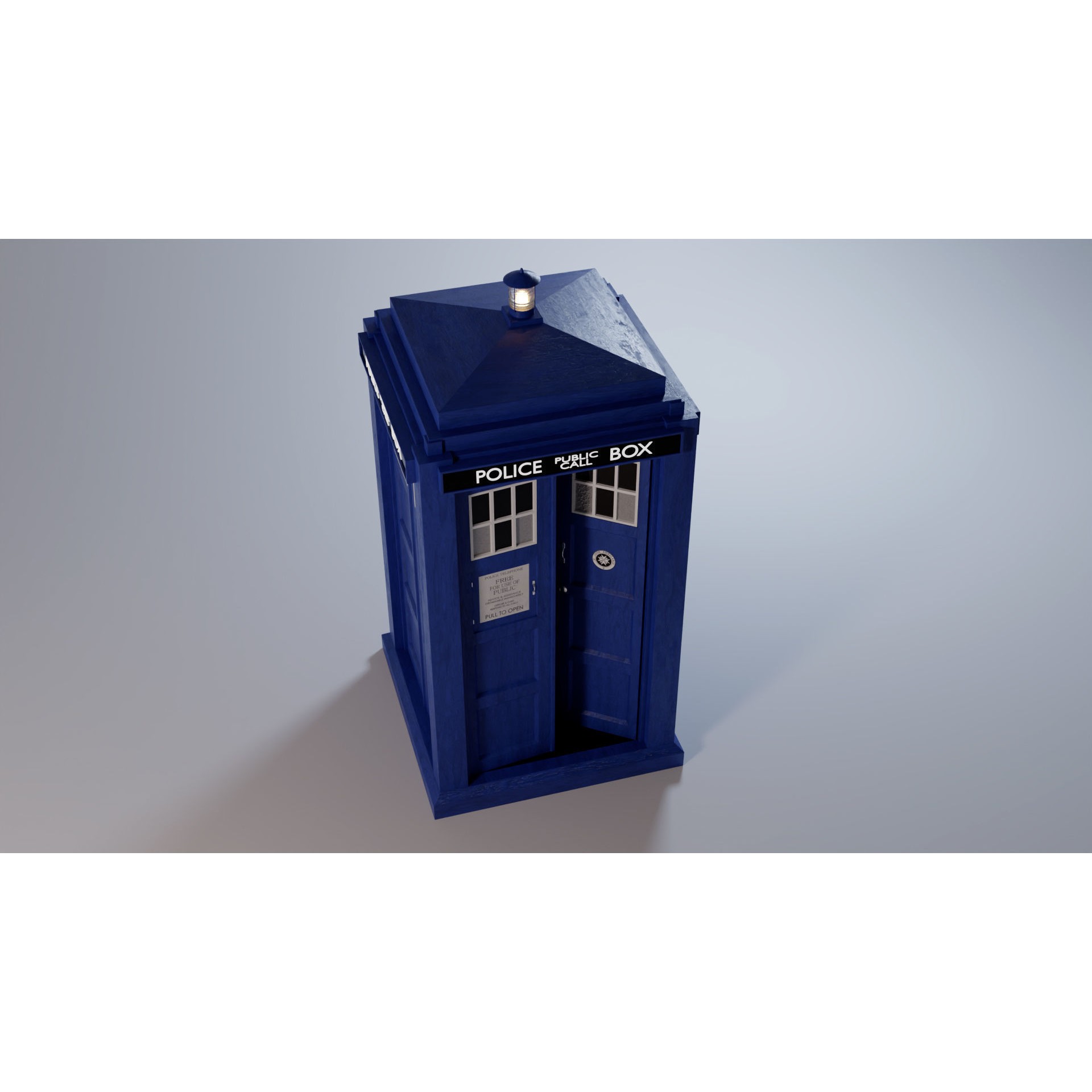 TARDIS - Photorealistic 3D Model - View 12