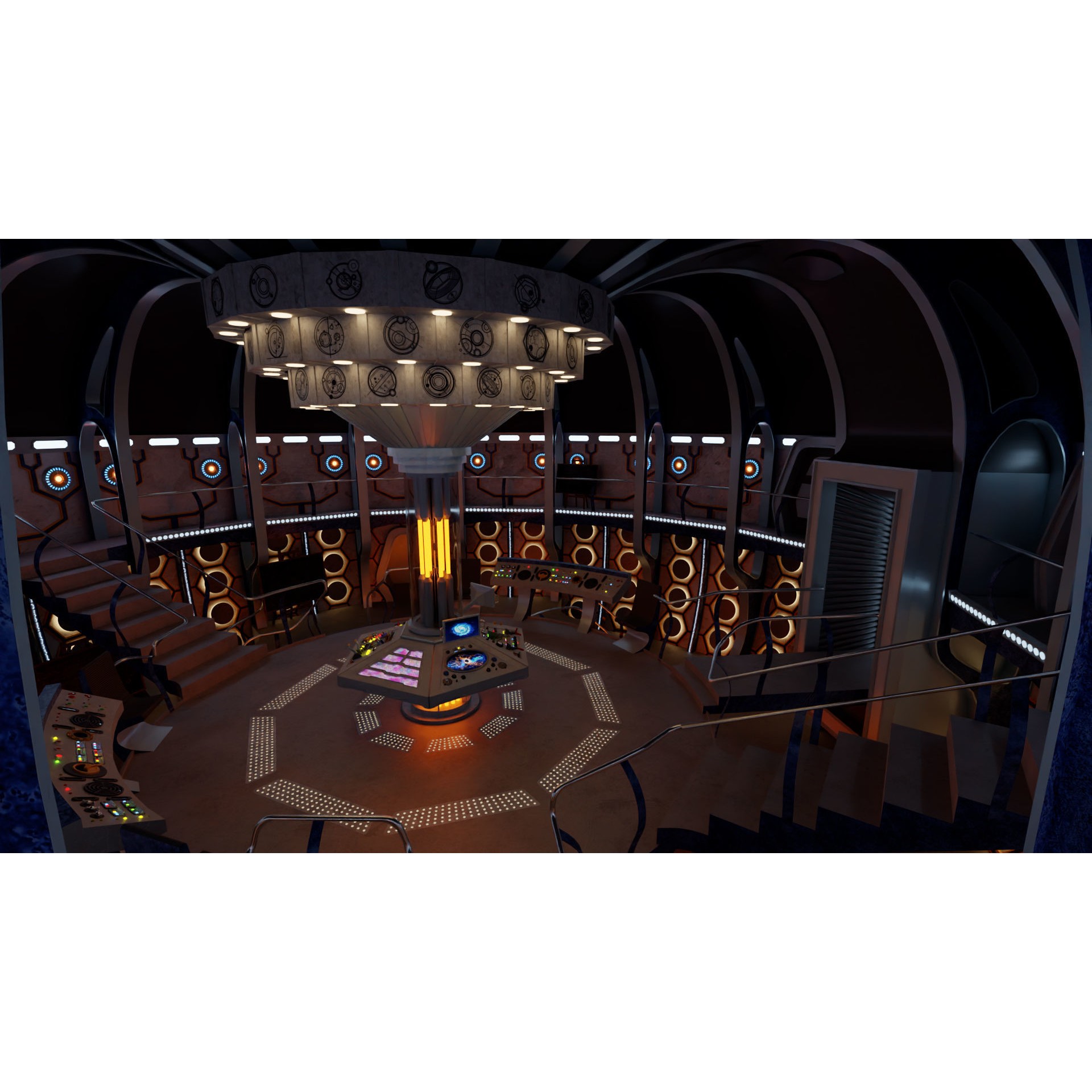 TARDIS - Photorealistic 3D Model - View 13