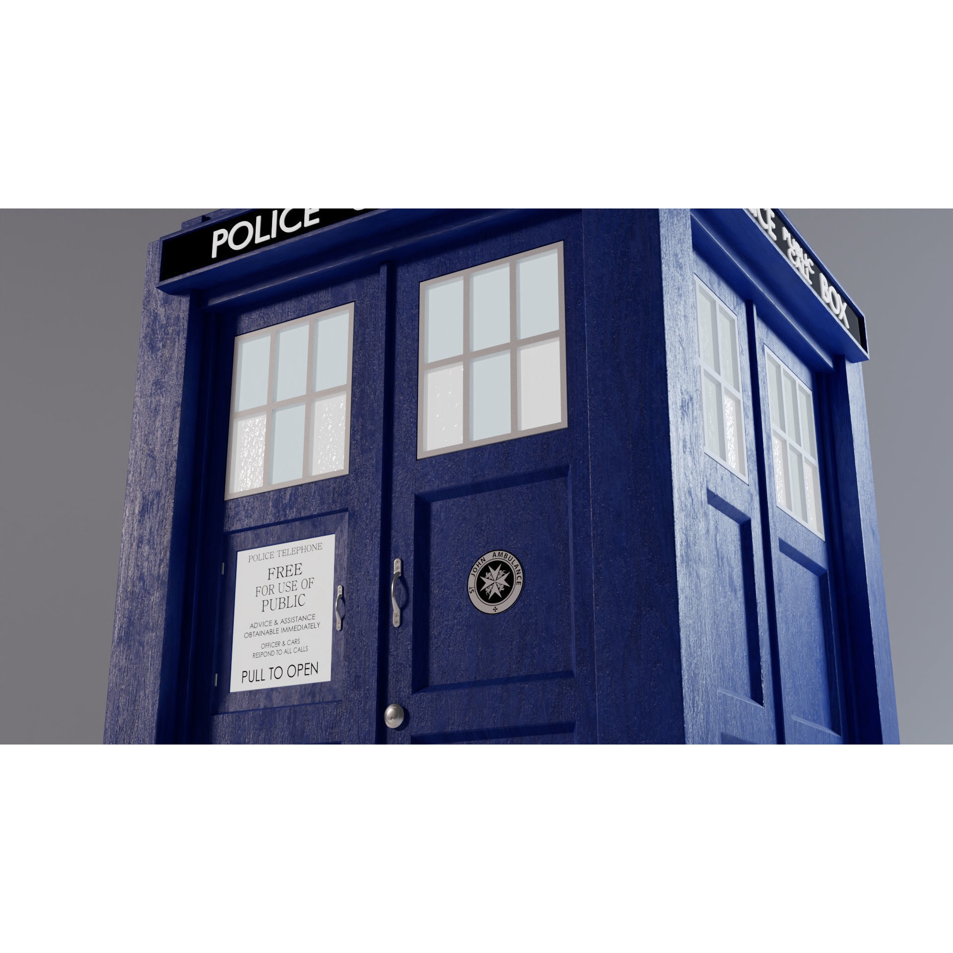 TARDIS - Photorealistic 3D Model - View 15