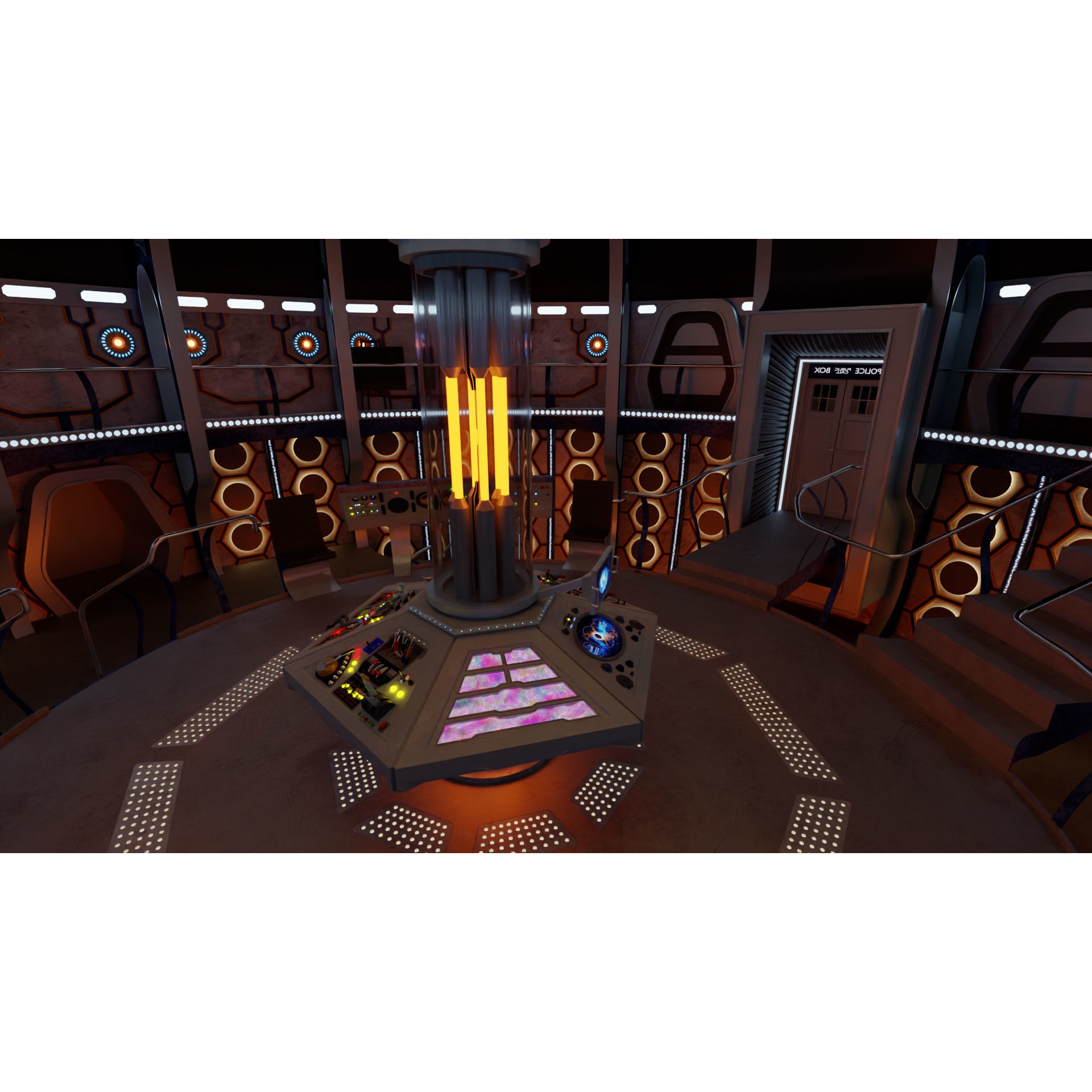 TARDIS - Photorealistic 3D Model - View 16