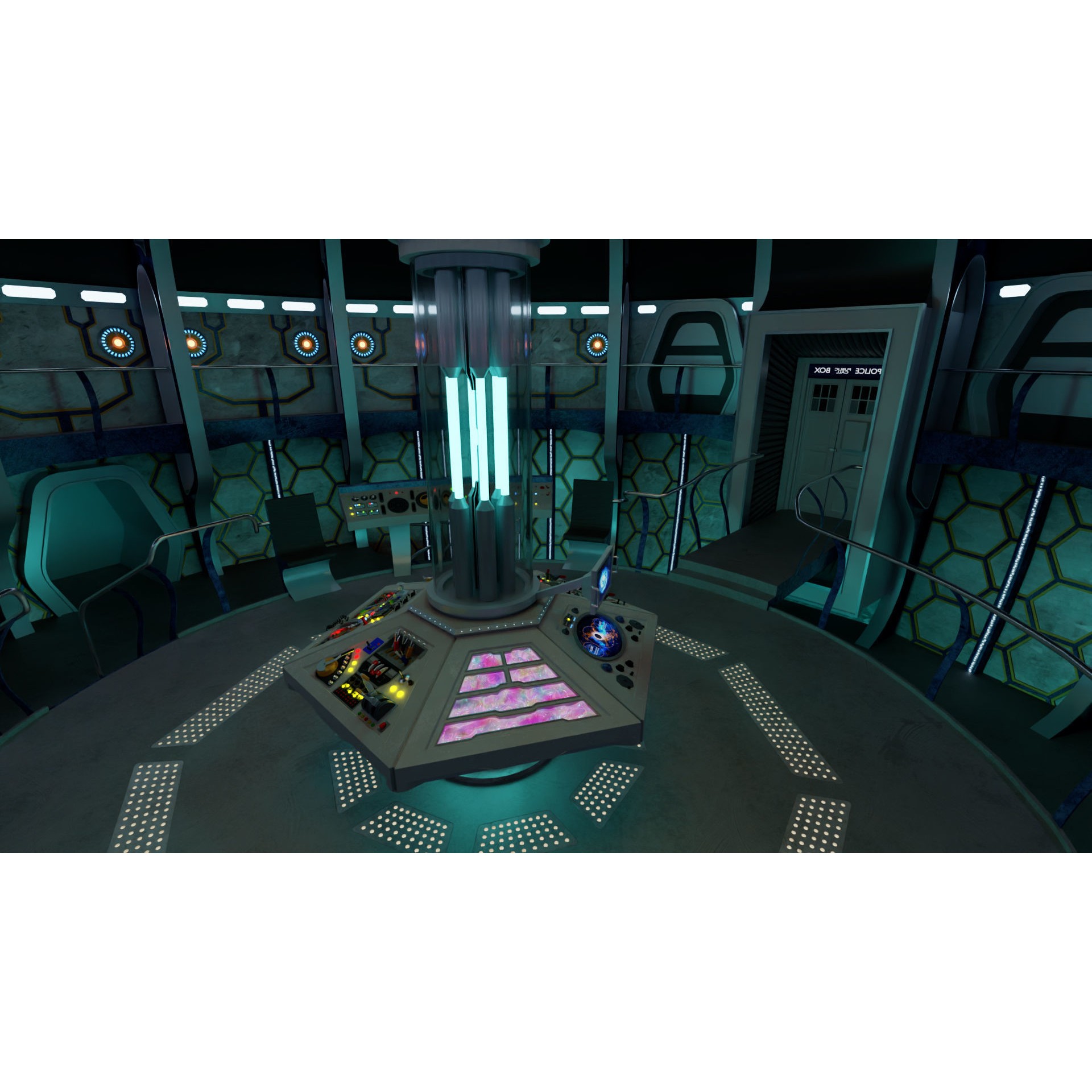 TARDIS - Photorealistic 3D Model - View 17