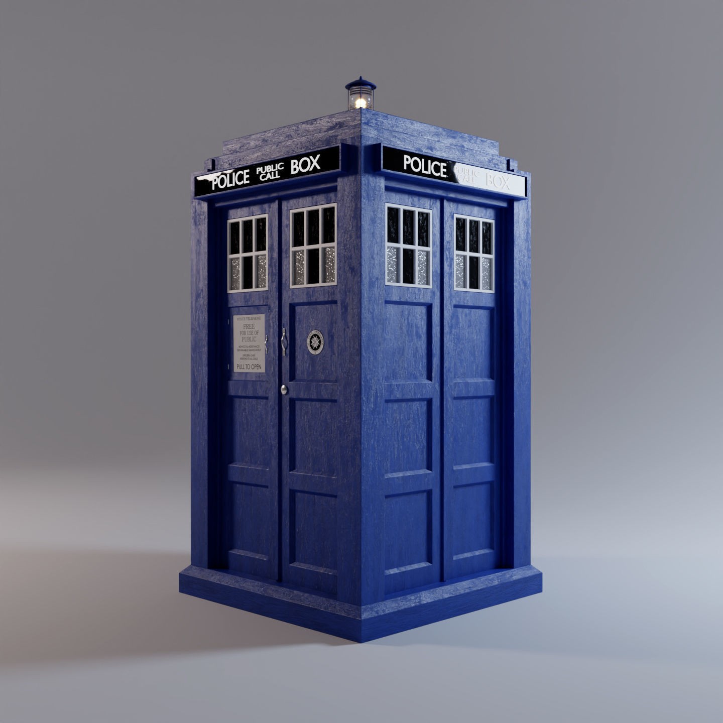 TARDIS - Photorealistic 3D Model - View 18