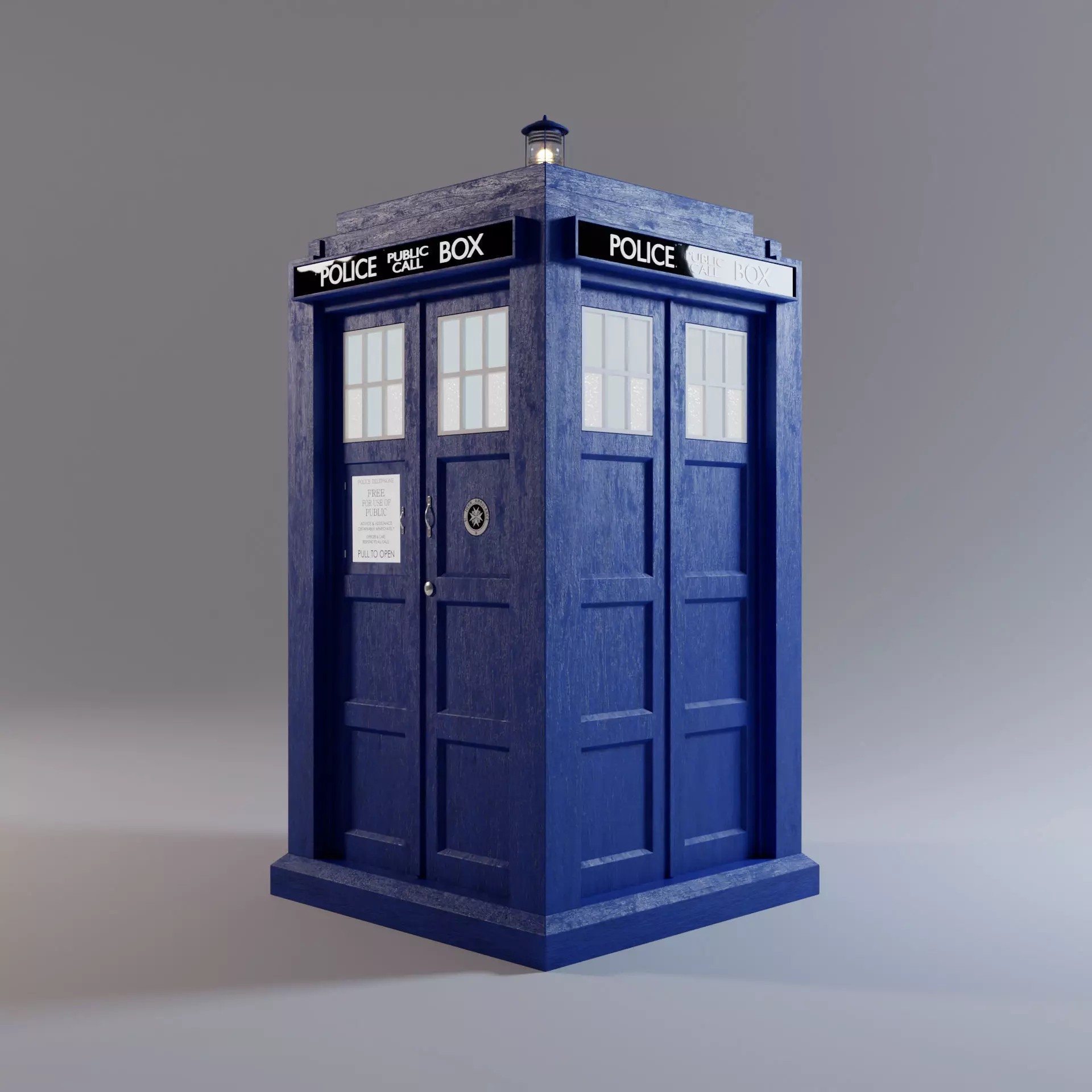 TARDIS - Photorealistic 3D Model - View 2