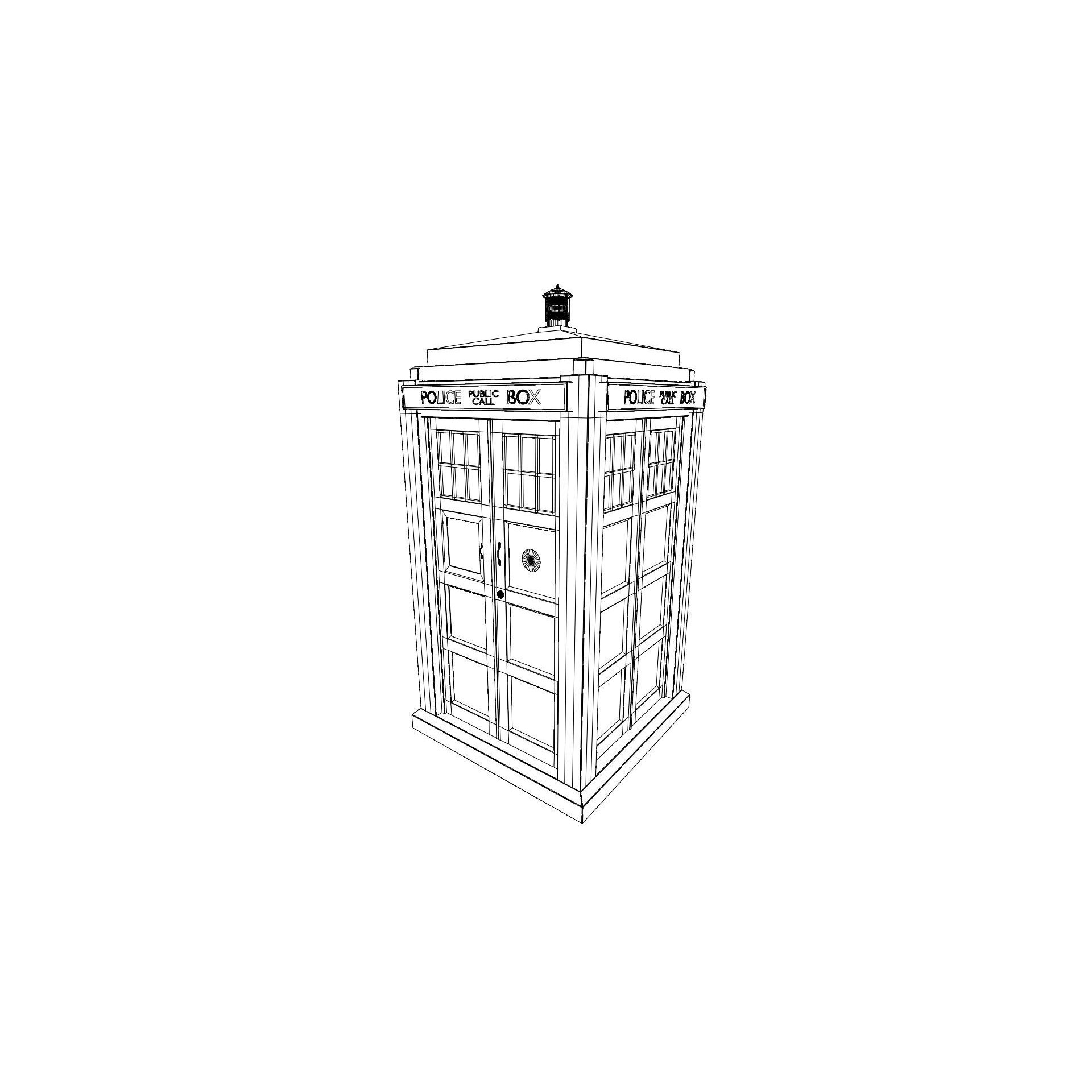 TARDIS - Photorealistic 3D Model - View 23