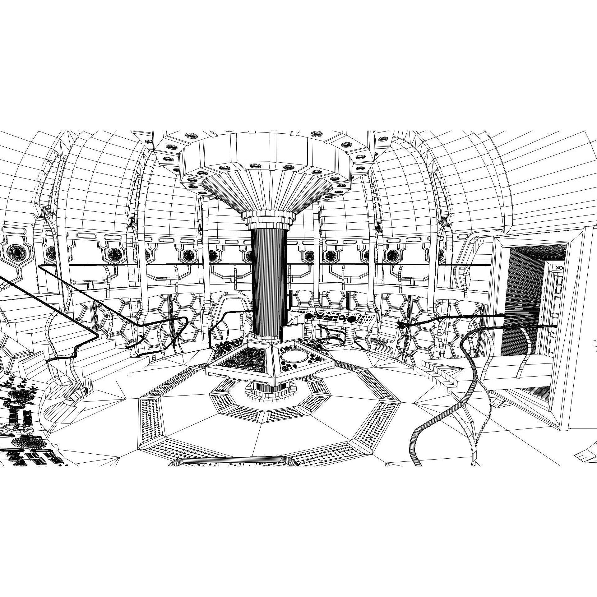 TARDIS - Photorealistic 3D Model - View 25