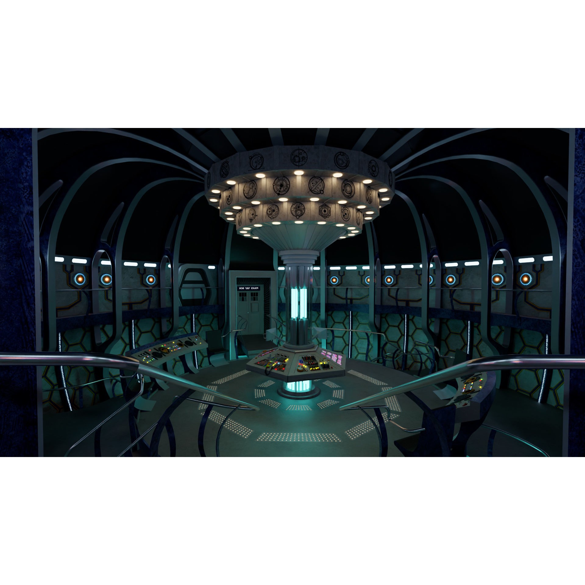 TARDIS - Photorealistic 3D Model - View 4