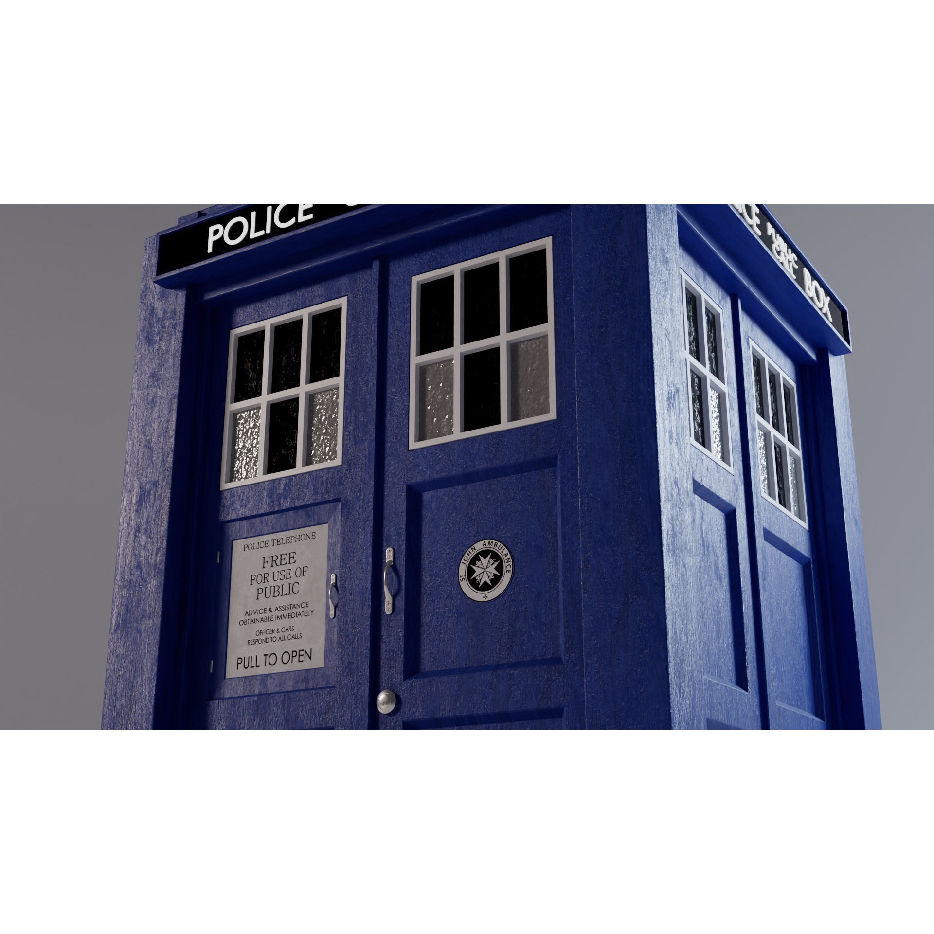 TARDIS - Photorealistic 3D Model - View 5