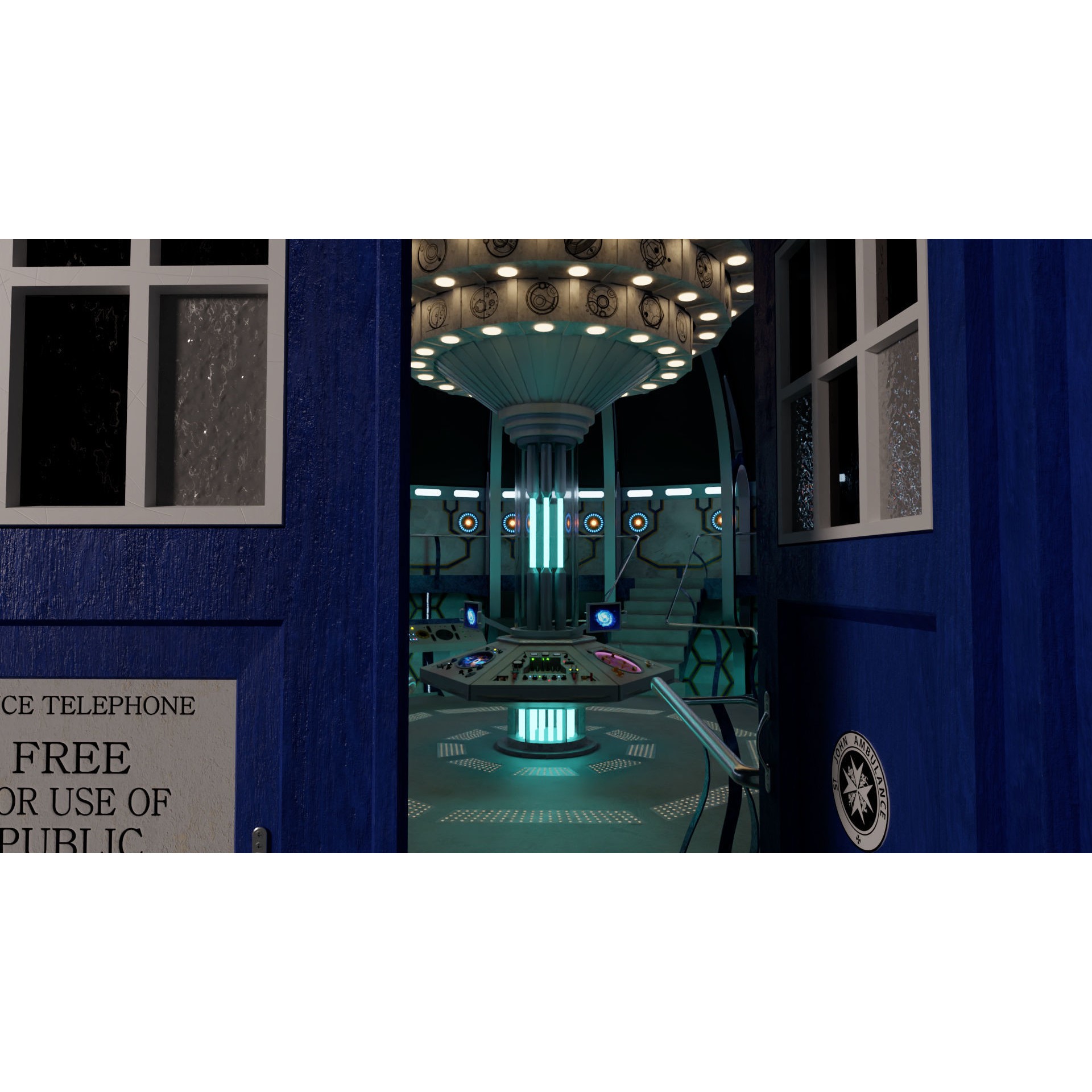 TARDIS - Photorealistic 3D Model - View 6