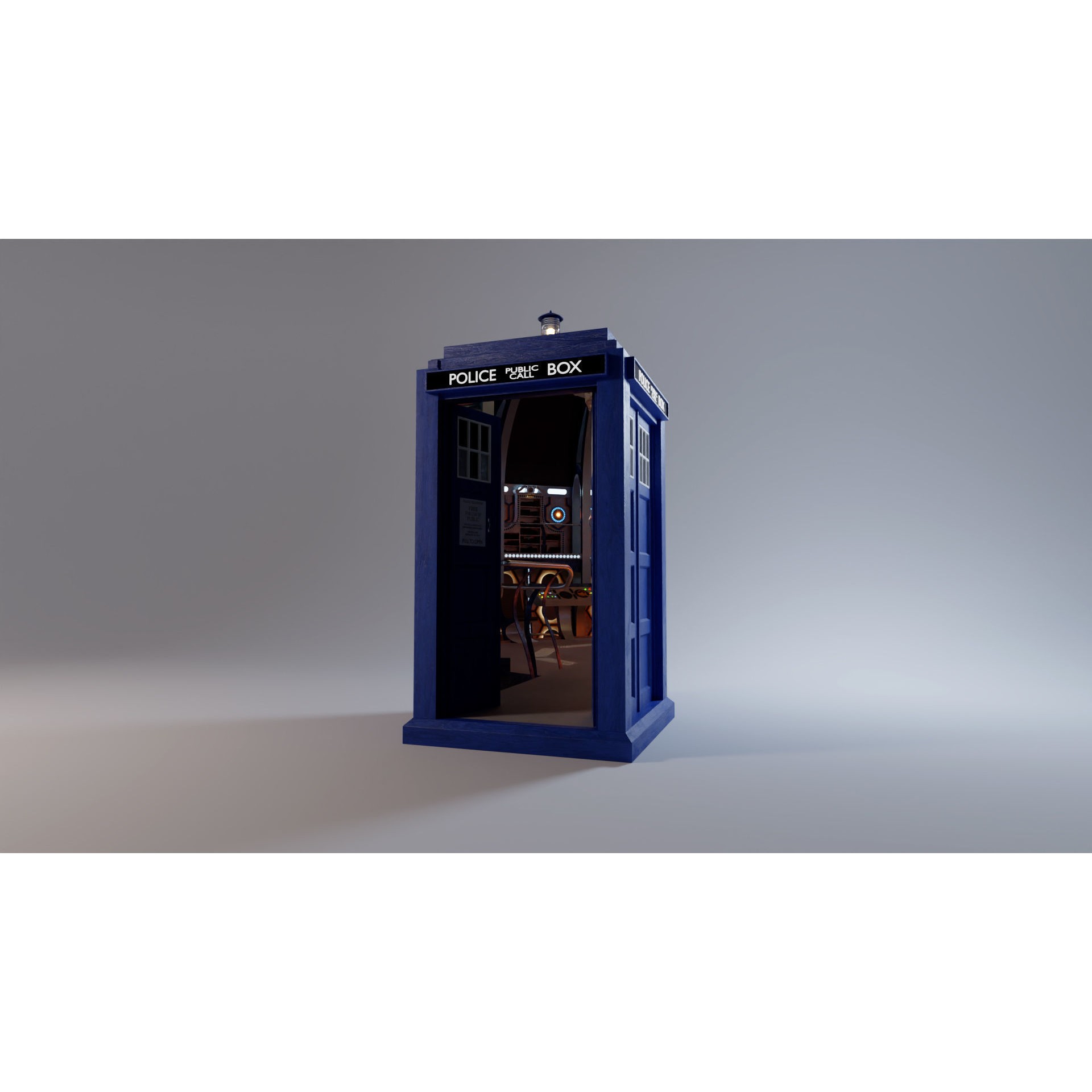 TARDIS - Photorealistic 3D Model - View 7