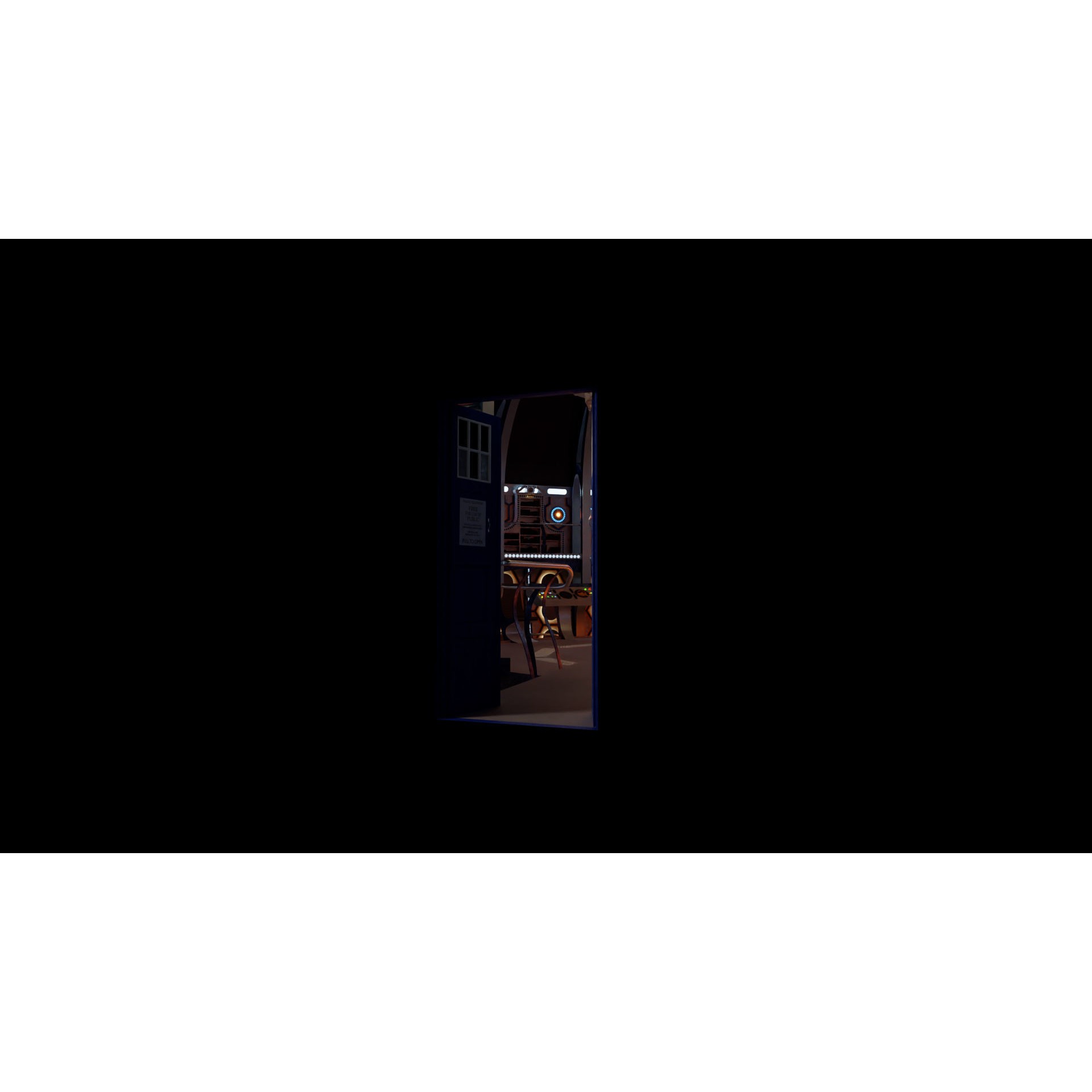 TARDIS - Photorealistic 3D Model - View 9