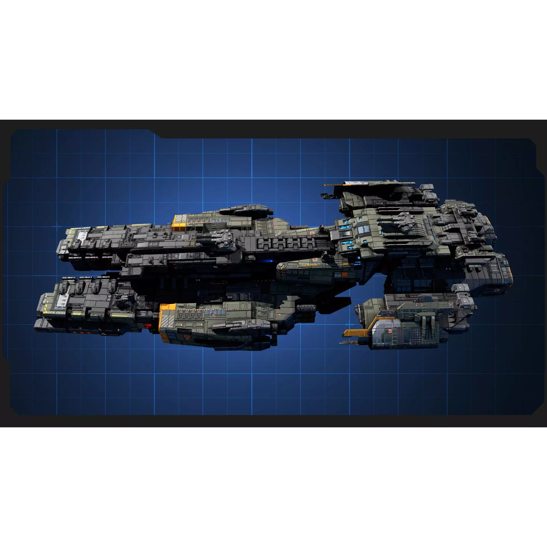 STARSHIPS - Low-Poly Game-Ready 3D Model - View 10