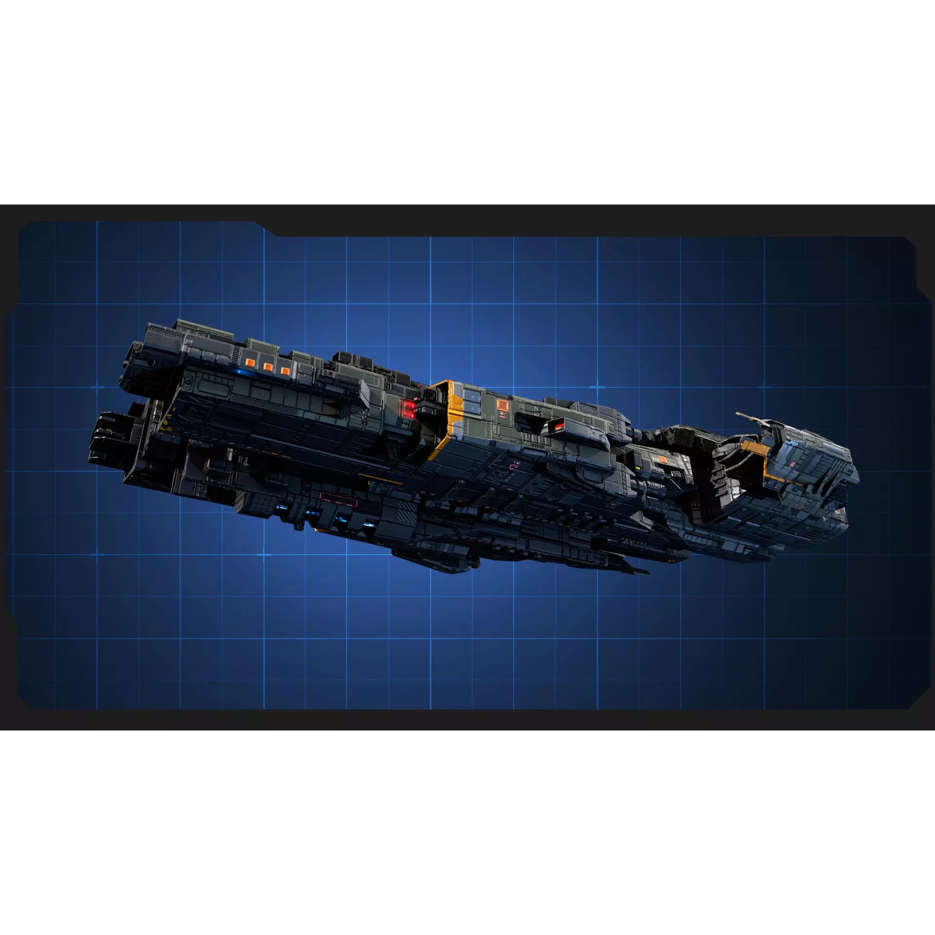 STARSHIPS - Low-Poly Game-Ready 3D Model - View 12