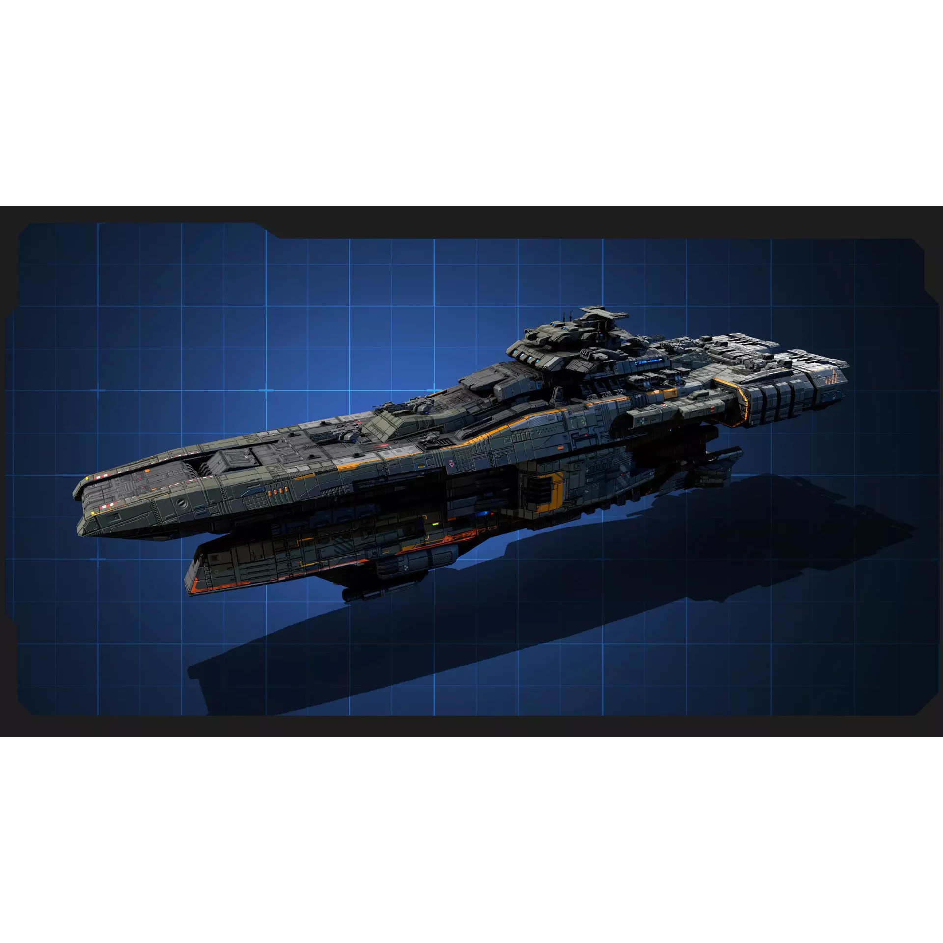 STARSHIPS - Low-Poly Game-Ready 3D Model - View 15