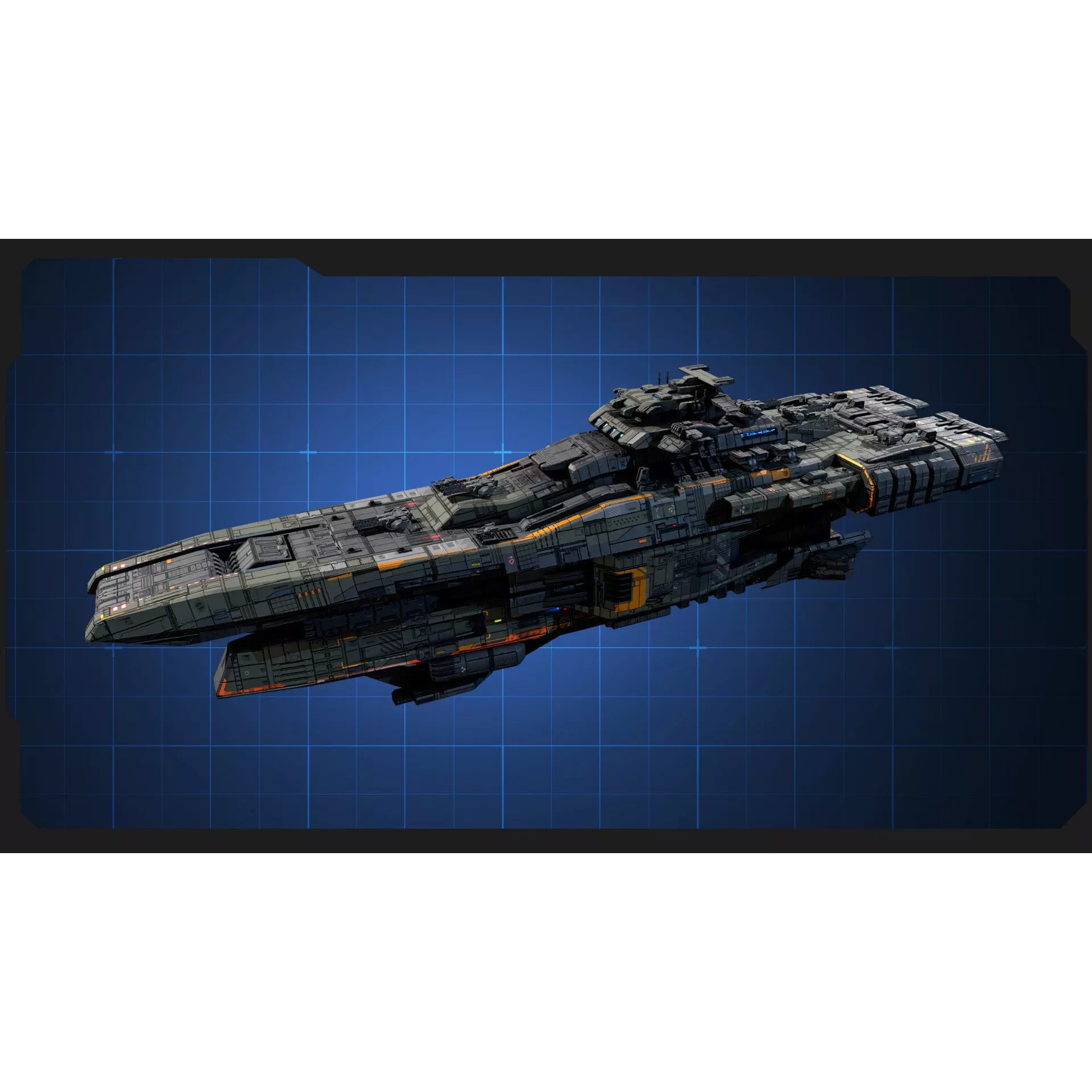 STARSHIPS - Low-Poly Game-Ready 3D Model - View 17