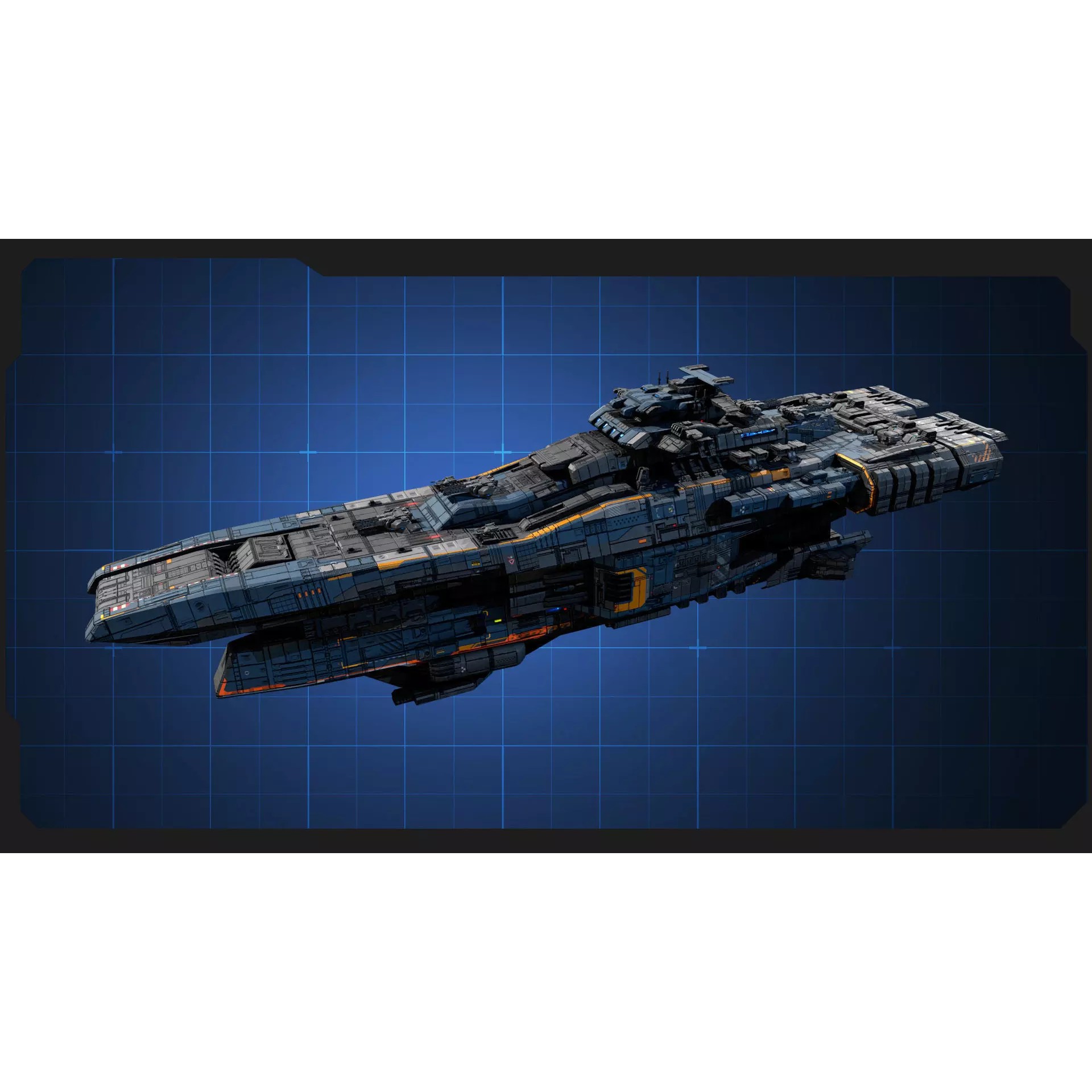 STARSHIPS - Low-Poly Game-Ready 3D Model - View 19