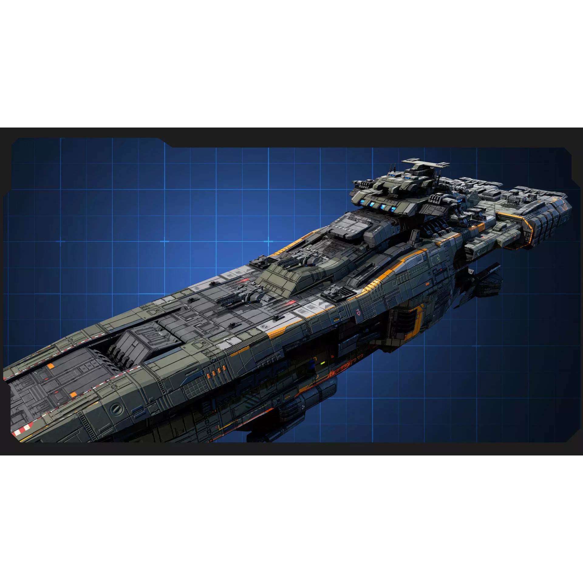 STARSHIPS - Low-Poly Game-Ready 3D Model - View 21