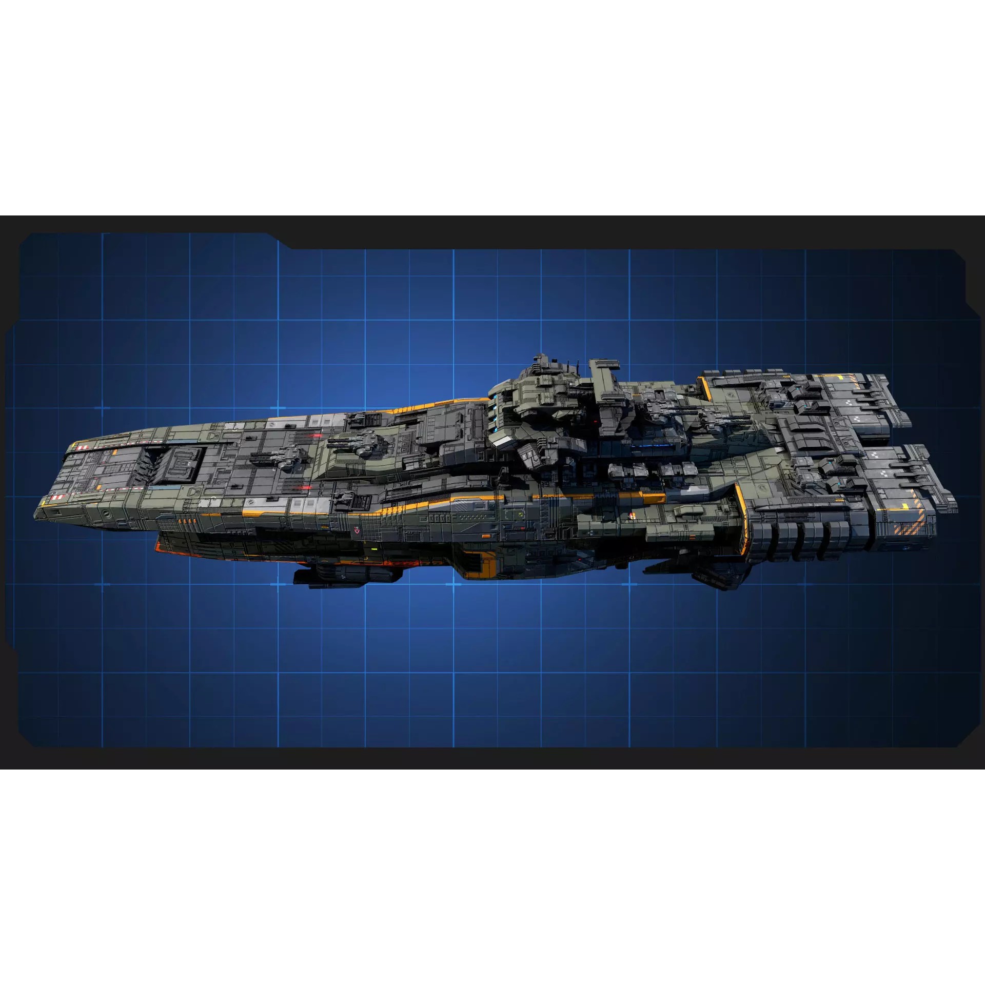 STARSHIPS - Low-Poly Game-Ready 3D Model - View 22