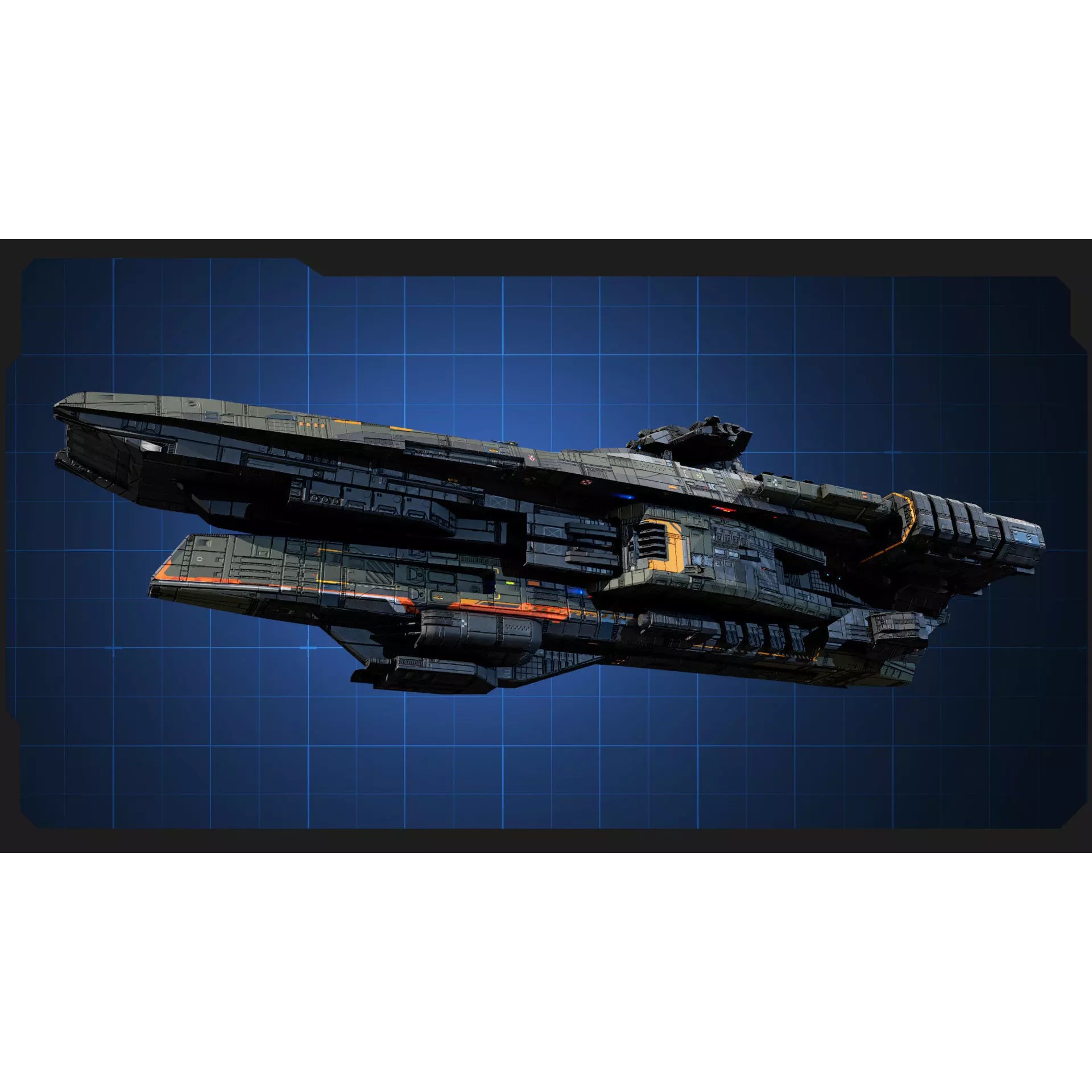 STARSHIPS - Low-Poly Game-Ready 3D Model - View 24