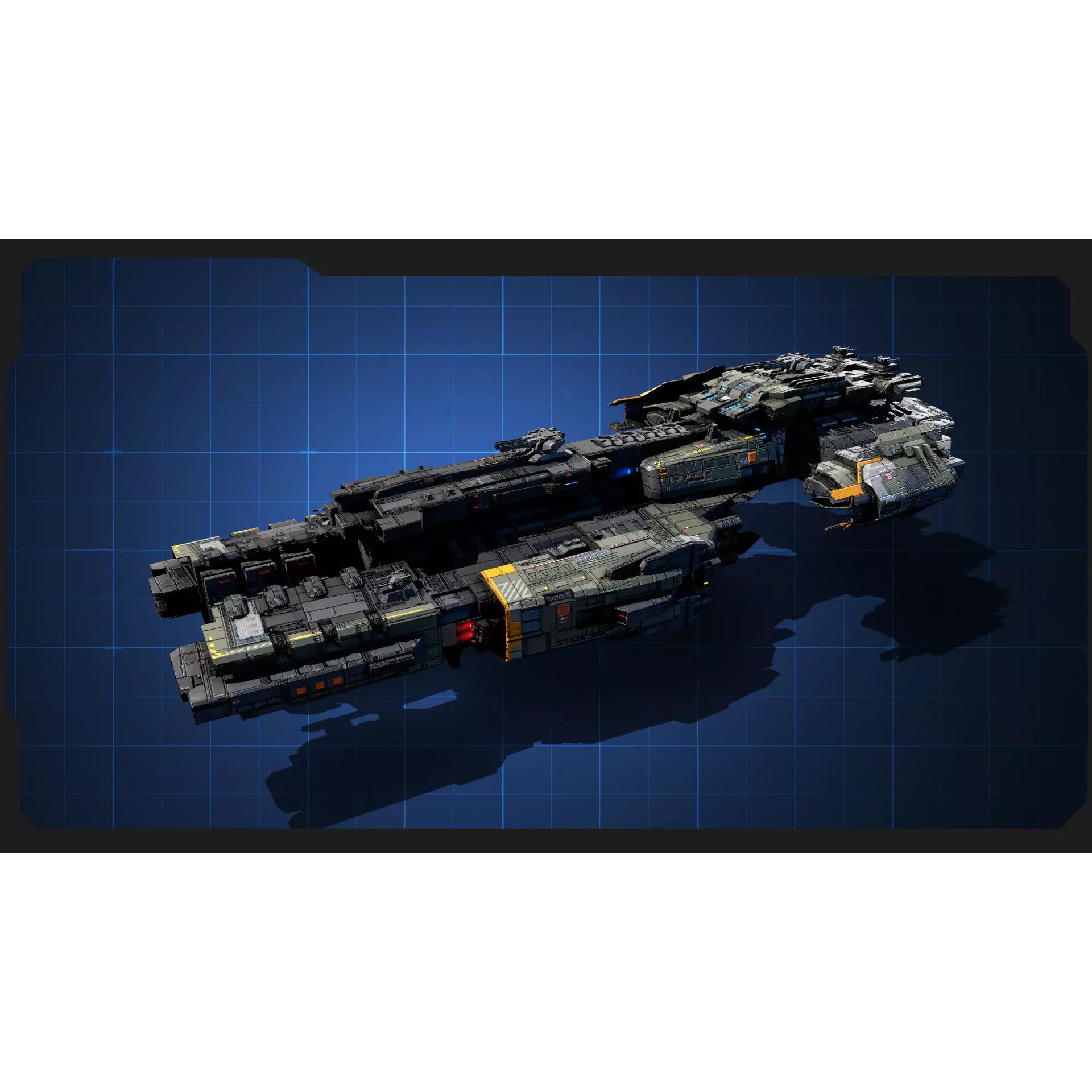 STARSHIPS - Low-Poly Game-Ready 3D Model - View 3