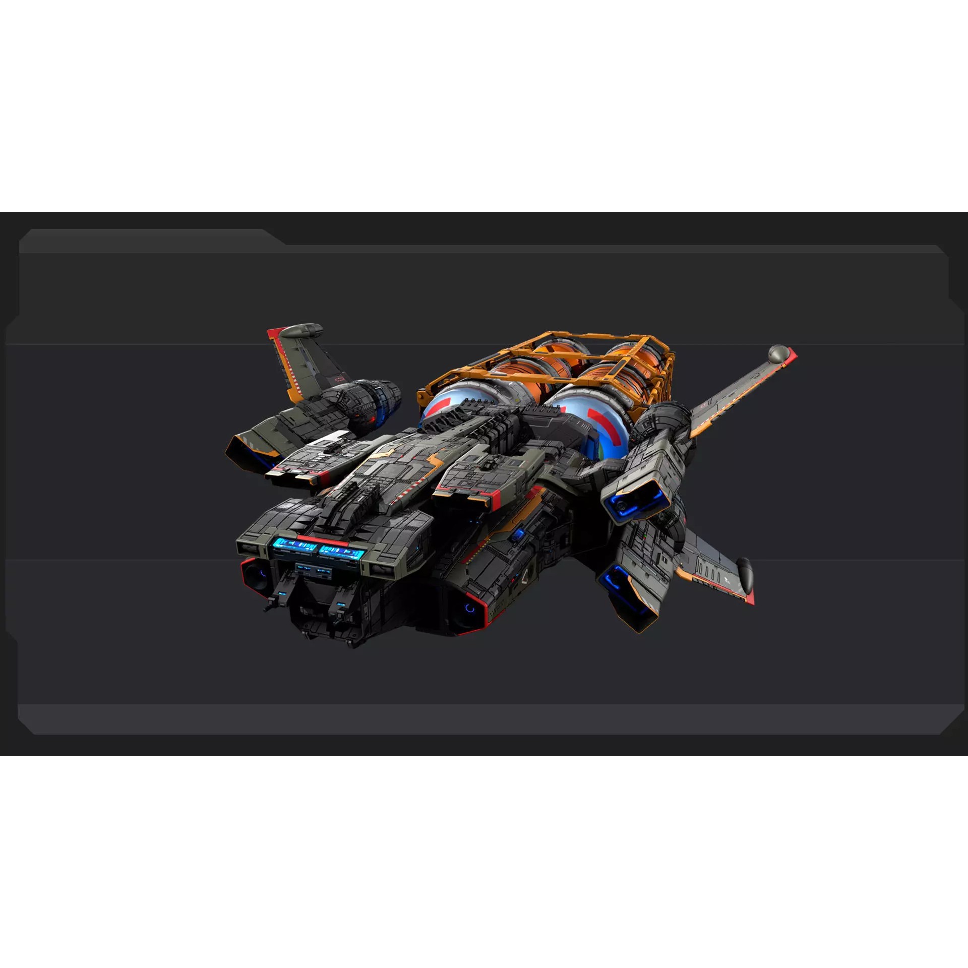 STARSHIPS - Low-Poly Game-Ready 3D Model - View 32