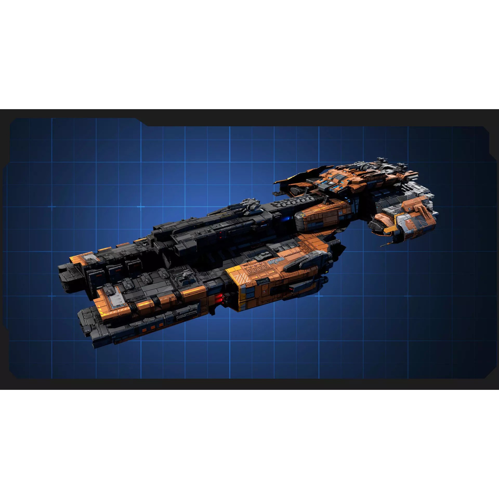 STARSHIPS - Low-Poly Game-Ready 3D Model - View 8