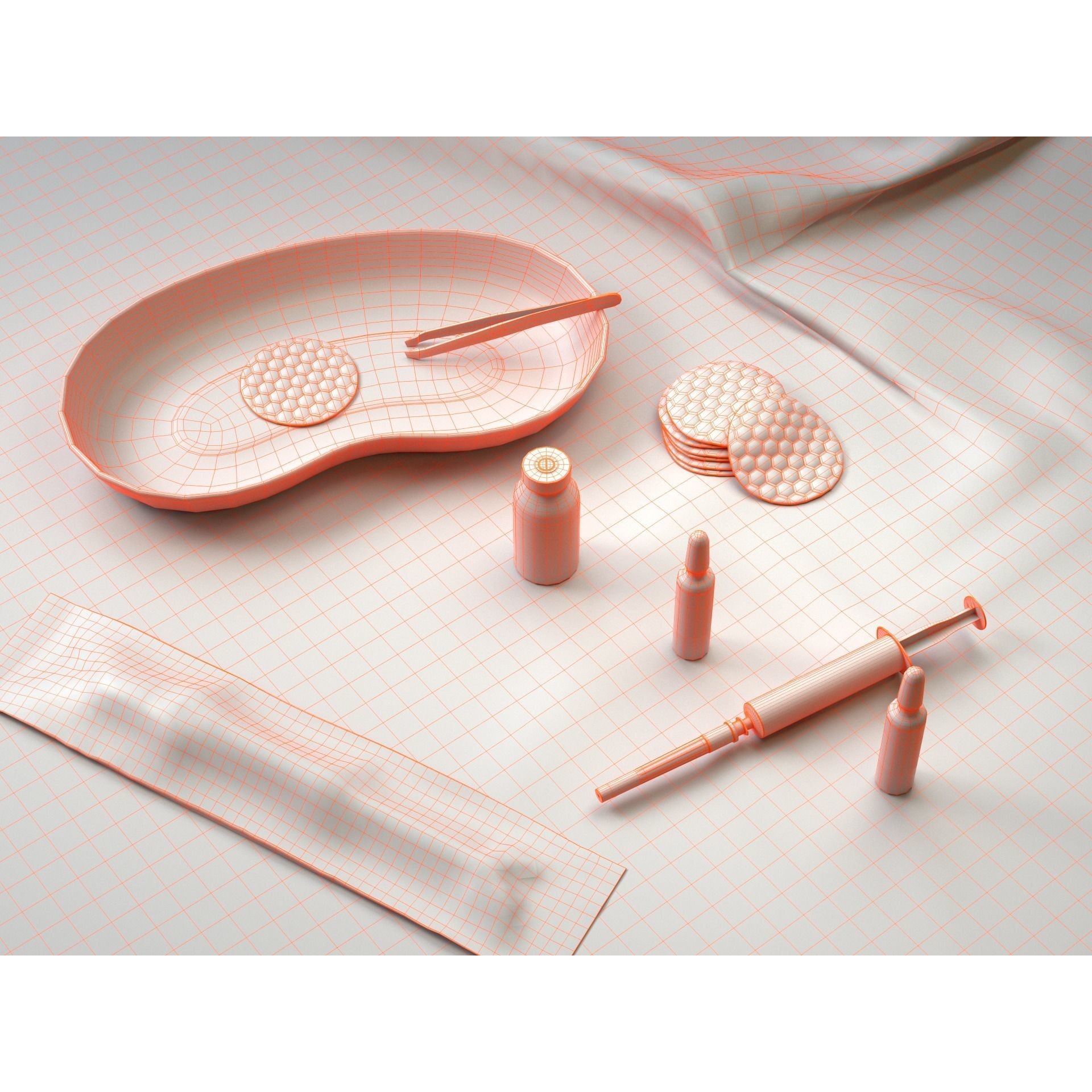 Medical Instruments - PBR Game-Ready 3D Model - View 3